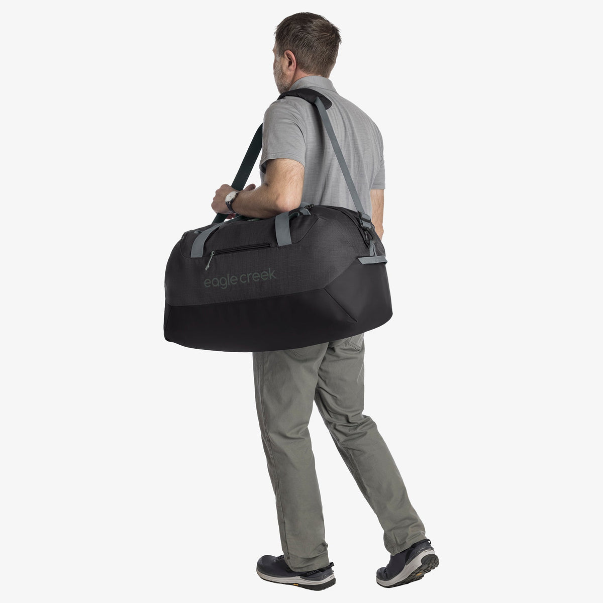 Eagle Creek No Matter What 60L Duffel Bag in Black — interior view # color_Black