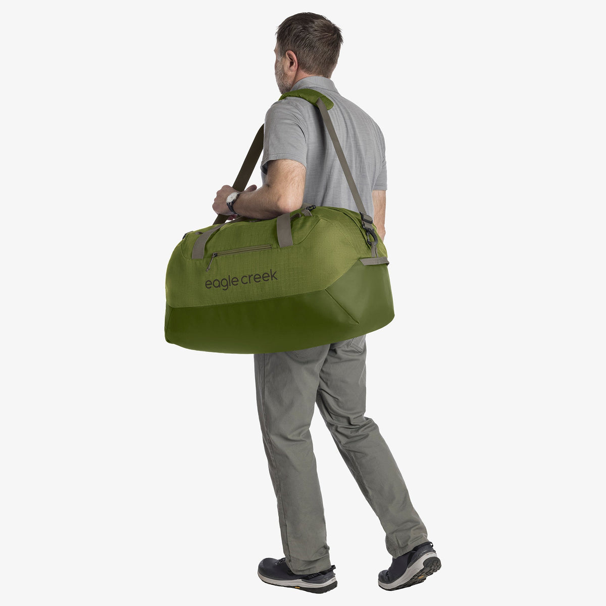 Eagle Creek No Matter What 60L Duffel Bag in Olive Green — interior view # color_Olive Green