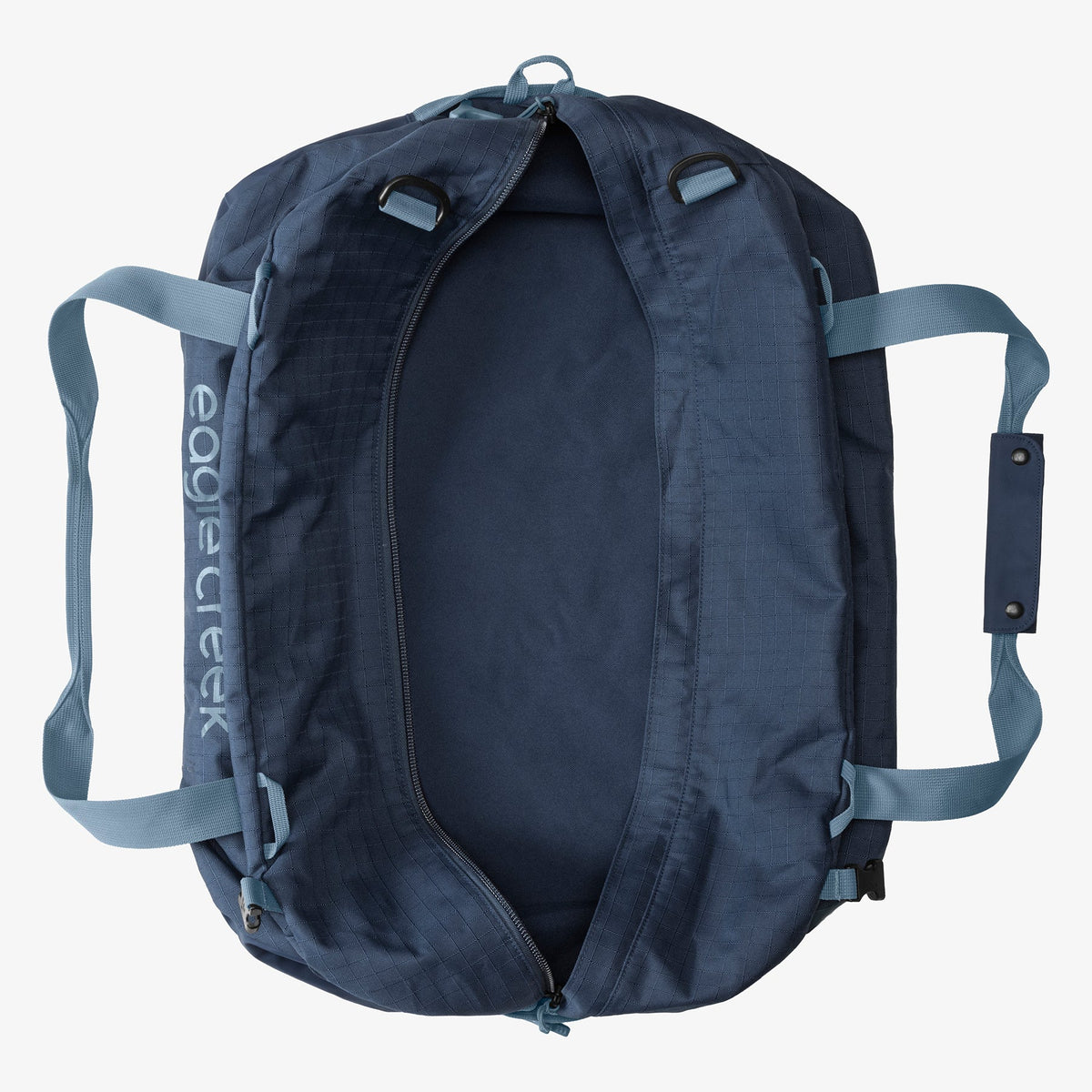 Eagle Creek No Matter What 90L Duffel Bag in Pilot Blue — detail view 2 # color_Pilot Blue