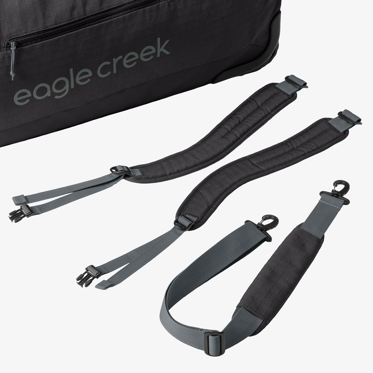 Eagle Creek No Matter What 120L Rolling Duffel Bag in Black — angle view 3 # color_Black