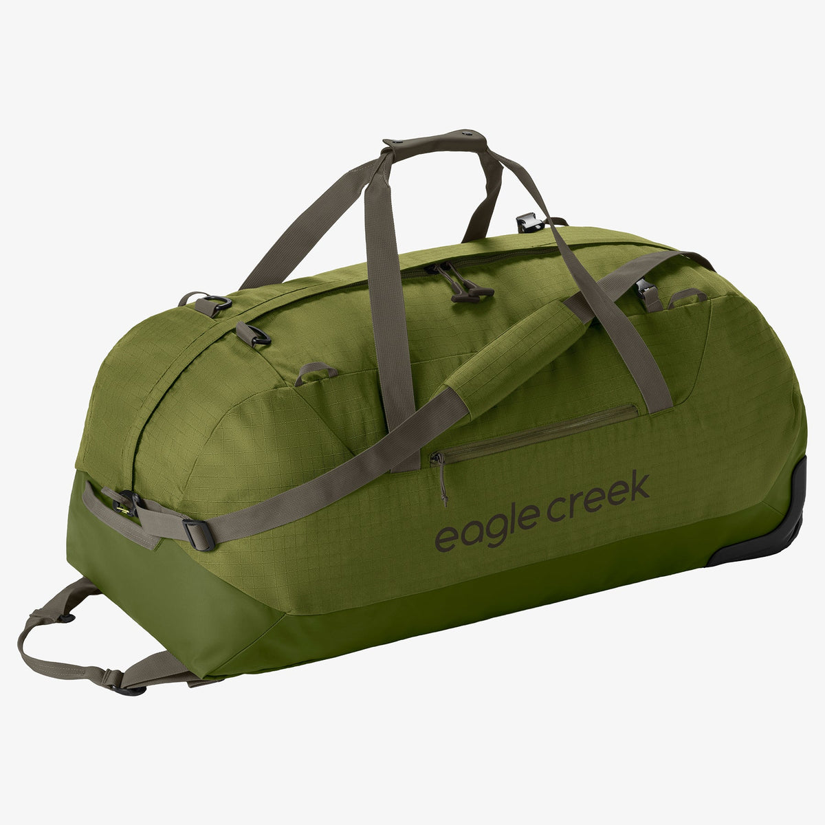 Eagle Creek No Matter What 120L Rolling Duffel Bag in Olive Green — front view # color_Olive Green