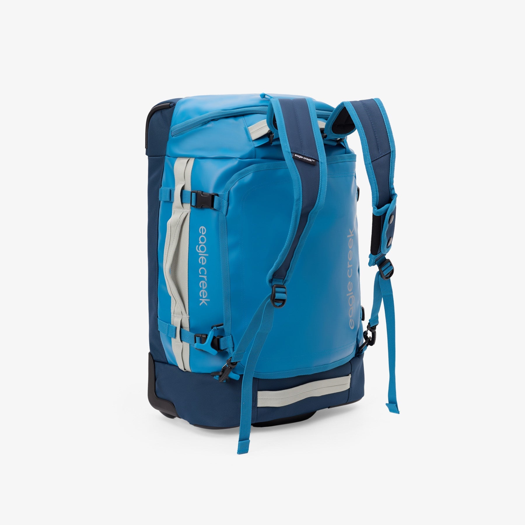 Eagle Creek Cargo Hauler XT 21.5"/32L Wheeled International Carry-On Duffel in Harbor Blue — back view