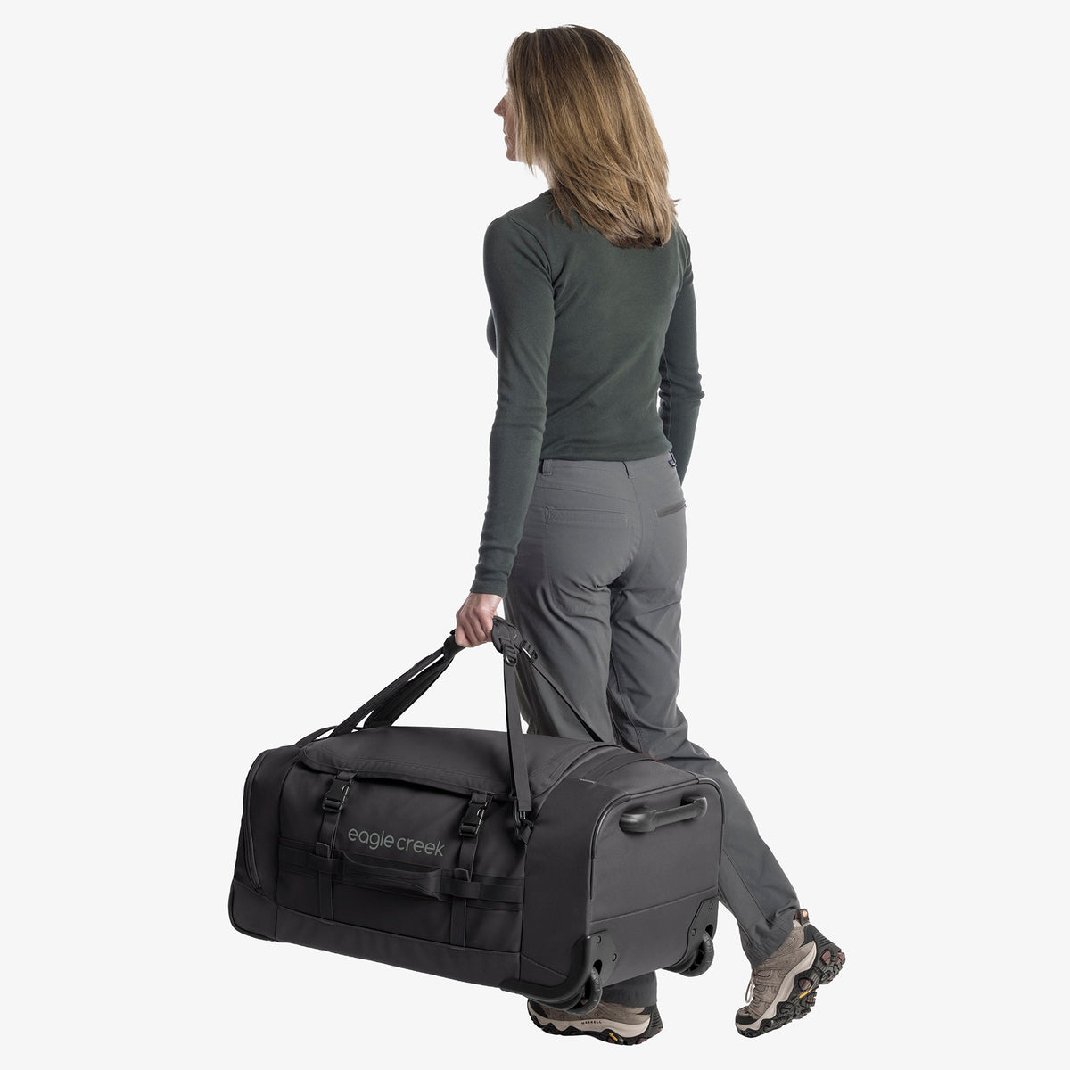 Eagle Creek Cargo Hauler XT 29"/90L Wheeled Duffel in Black — detail view 3 # color_Black