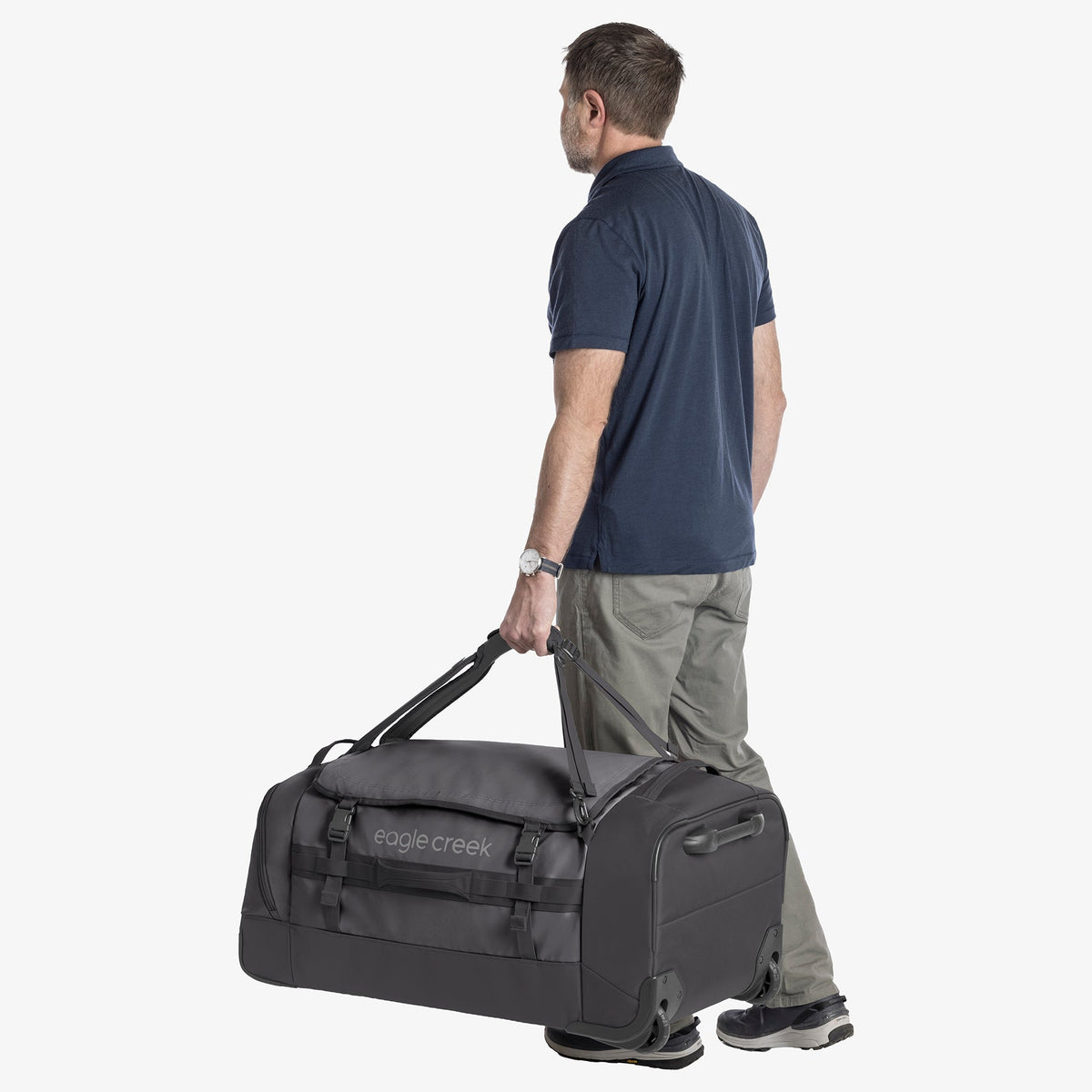 Eagle Creek Cargo Hauler XT 32"/120L Wheeled Duffel in Black — detail view 3 # color_Black