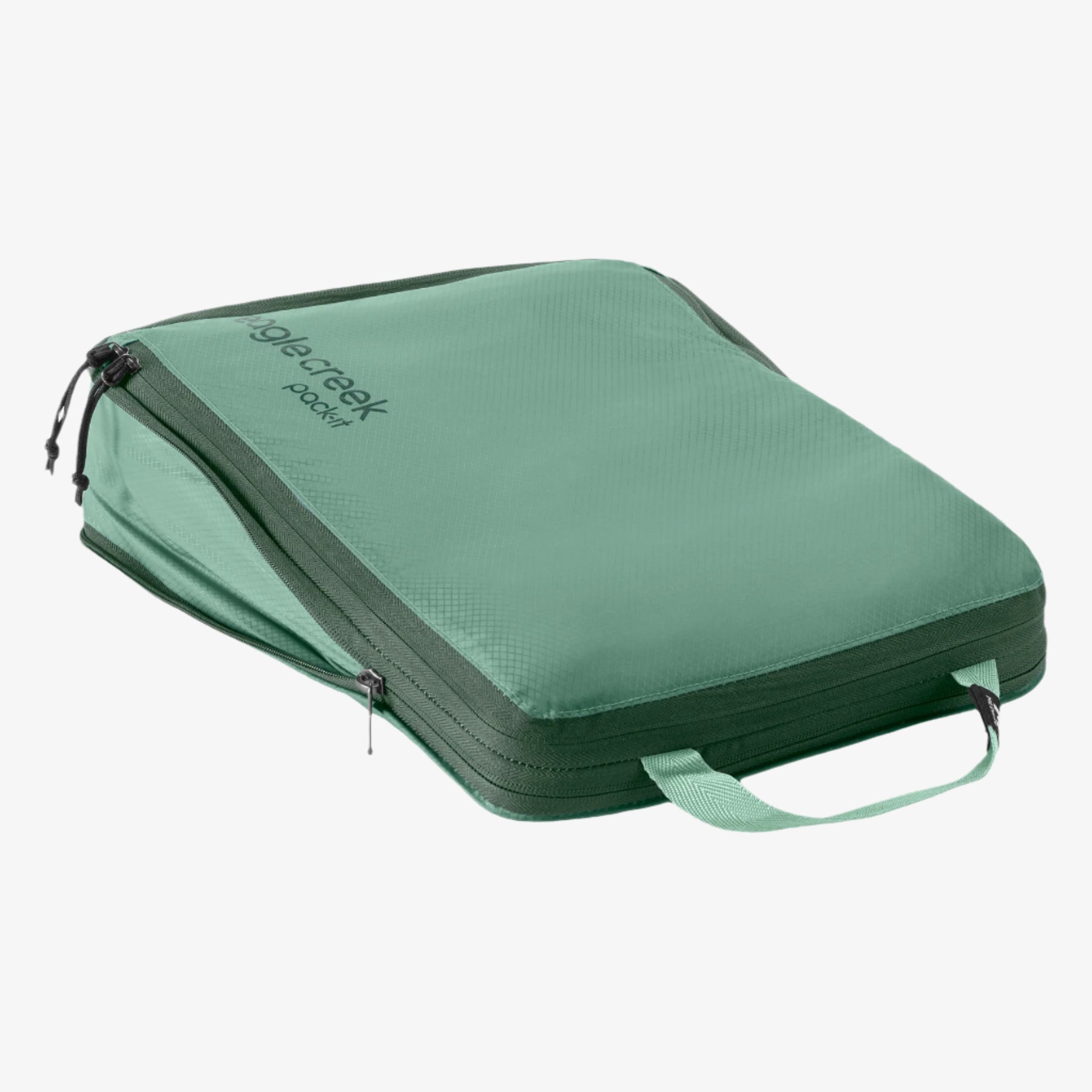 Eagle Creek Pack-It Isolate Compression Cube M in Willow Green — interior view