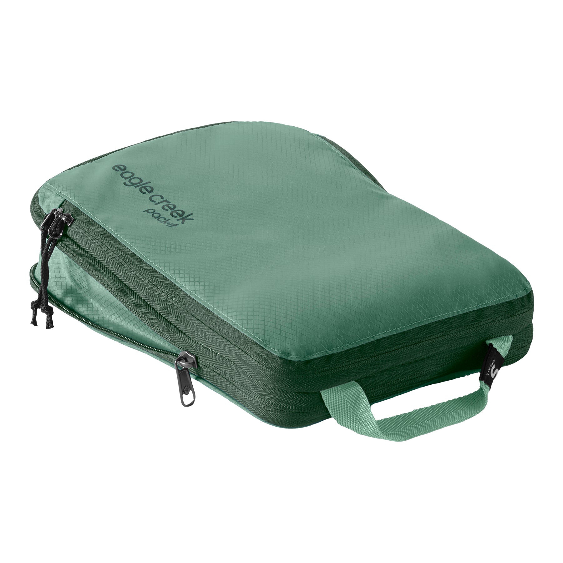 Eagle Creek Pack-It Isolate Compression Cube S in Willow Green — interior view