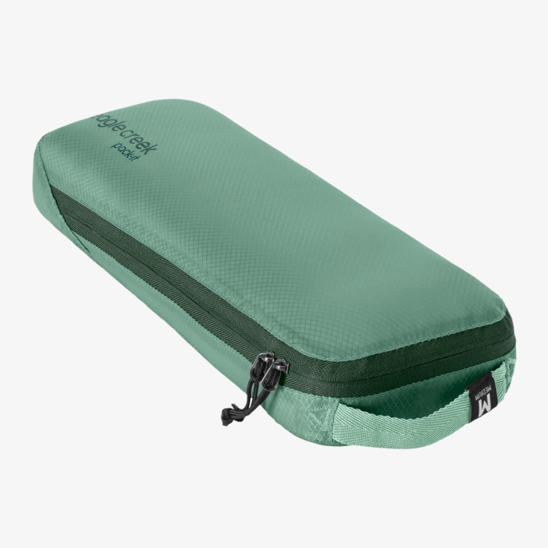 Eagle Creek Pack-It Isolate Slim Packing Cube M in Willow Green — angle view 4