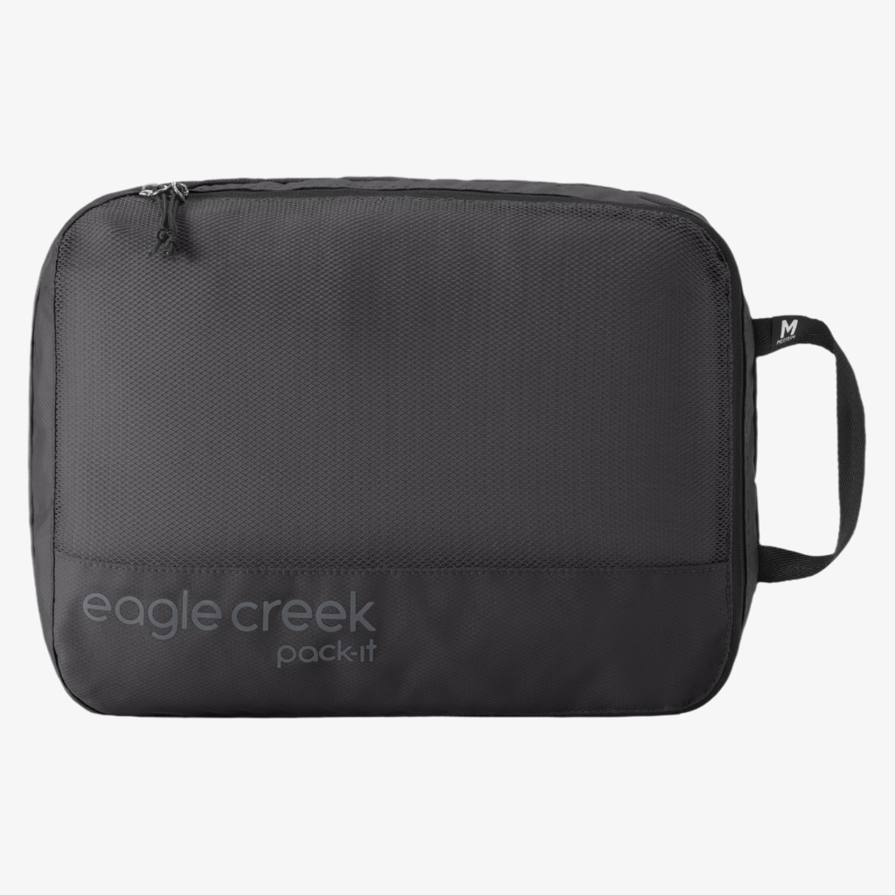 Eagle Creek Pack-It Reveal Clean/Dirty Packing Cube M in Black — angle view 2