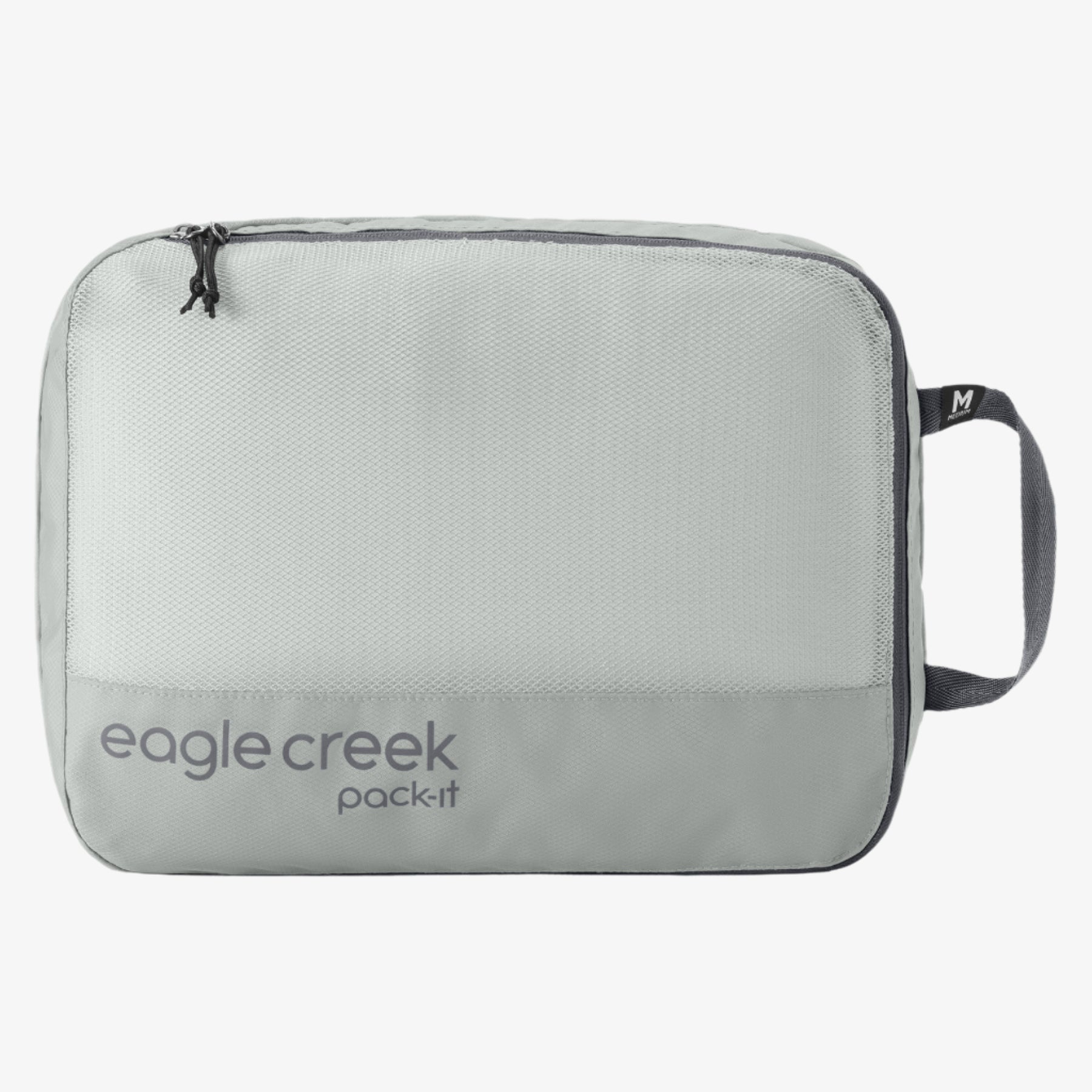 Eagle Creek Pack-It Reveal Clean/Dirty Packing Cube M in Storm Grey — angle view 2