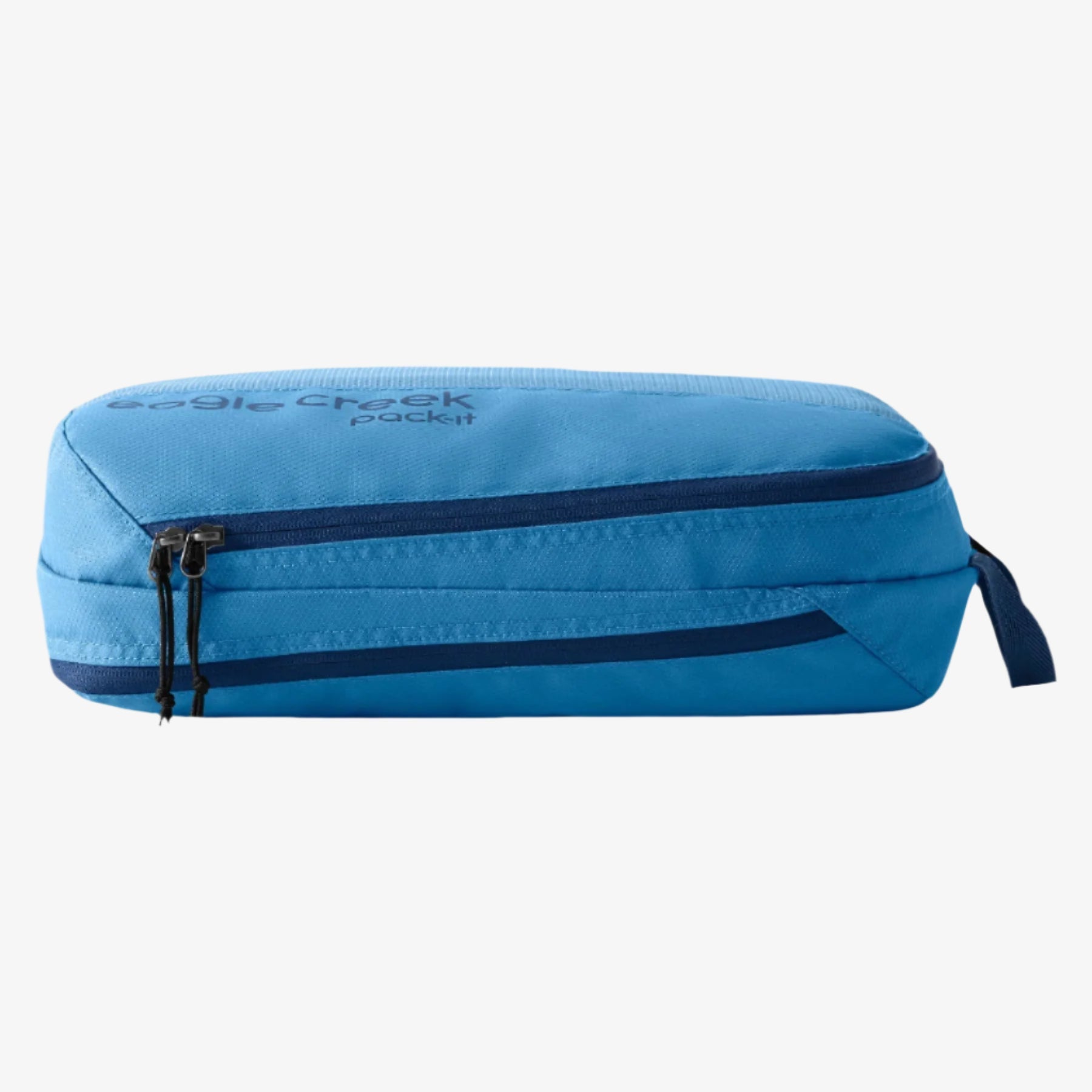 Eagle Creek Pack-It Reveal Clean/Dirty Packing Cube M in Blue Dawn — angle view 3