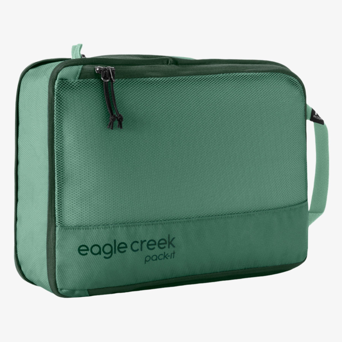 Eagle Creek Pack-It Reveal Compression Cube M in Willow Green — front view # color_Willow Green