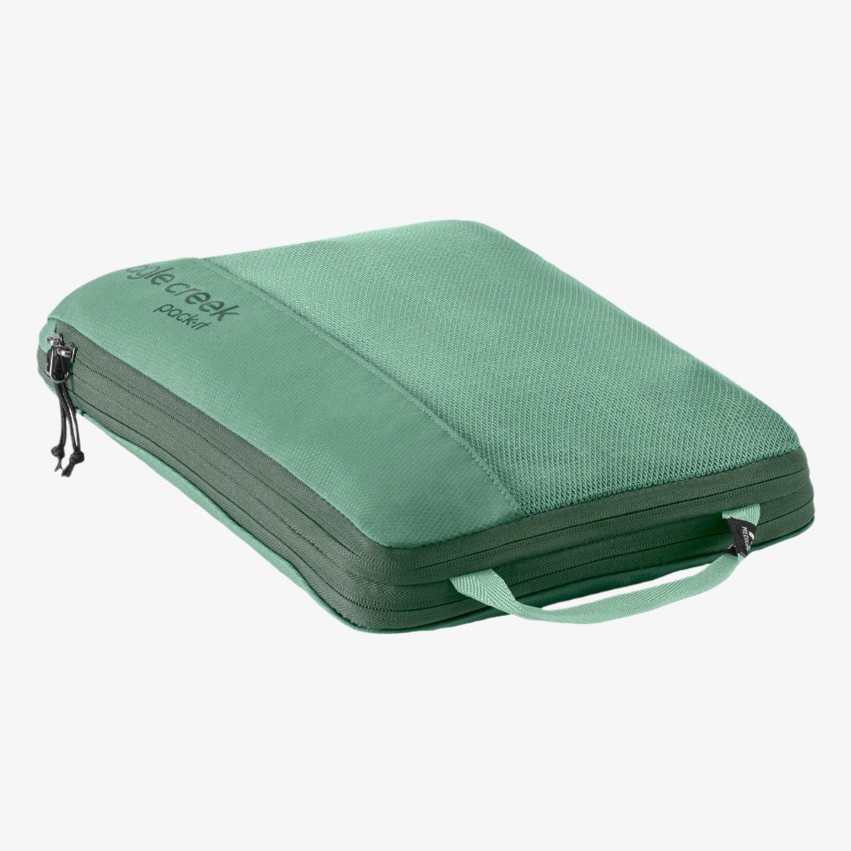 Eagle Creek Pack-It Reveal Compression Cube M in Willow Green — detail view # color_Willow Green