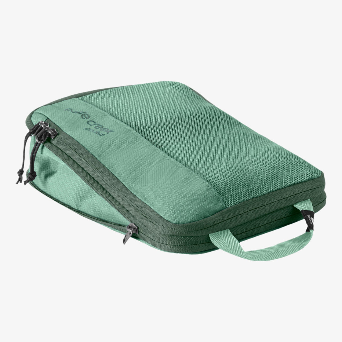 Eagle Creek Pack-It Reveal Compression Cube S in Willow Green — interior view # color_Willow Green