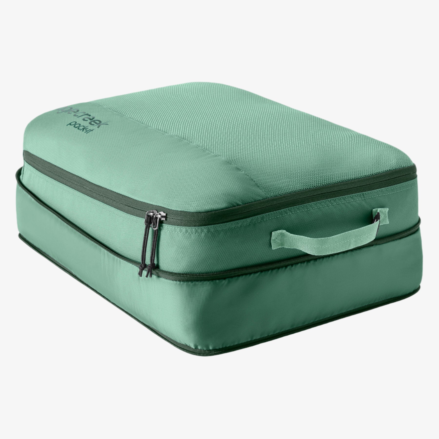 Eagle Creek Pack-It Reveal Expansion Cube L in Willow Green — angle view 3