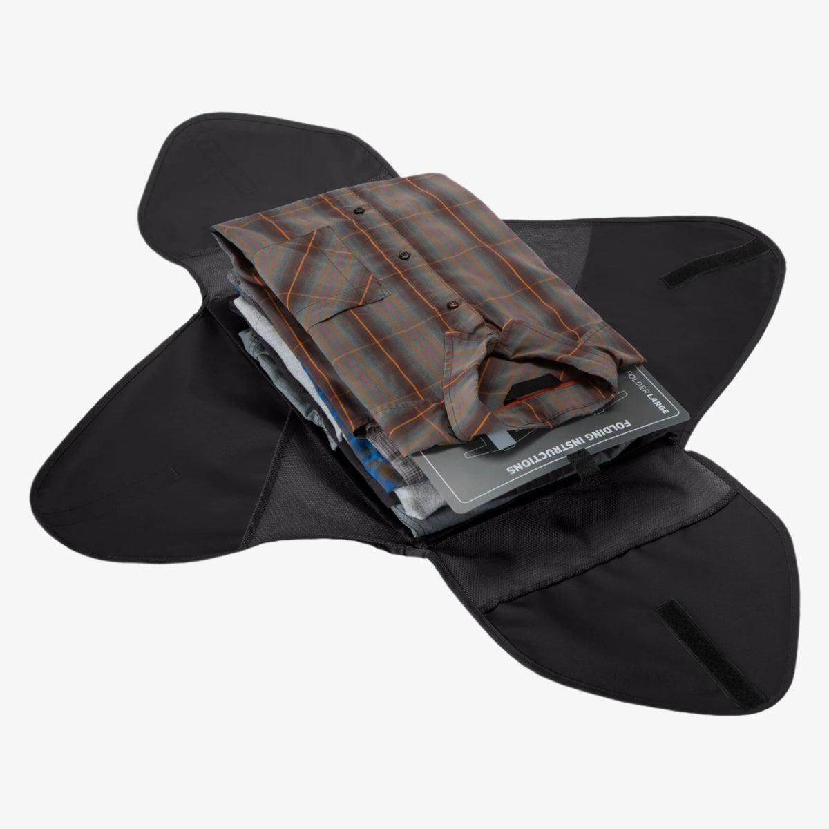 Eagle Creek Pack-It Reveal Garment Folder L in Black — back view # color_Black