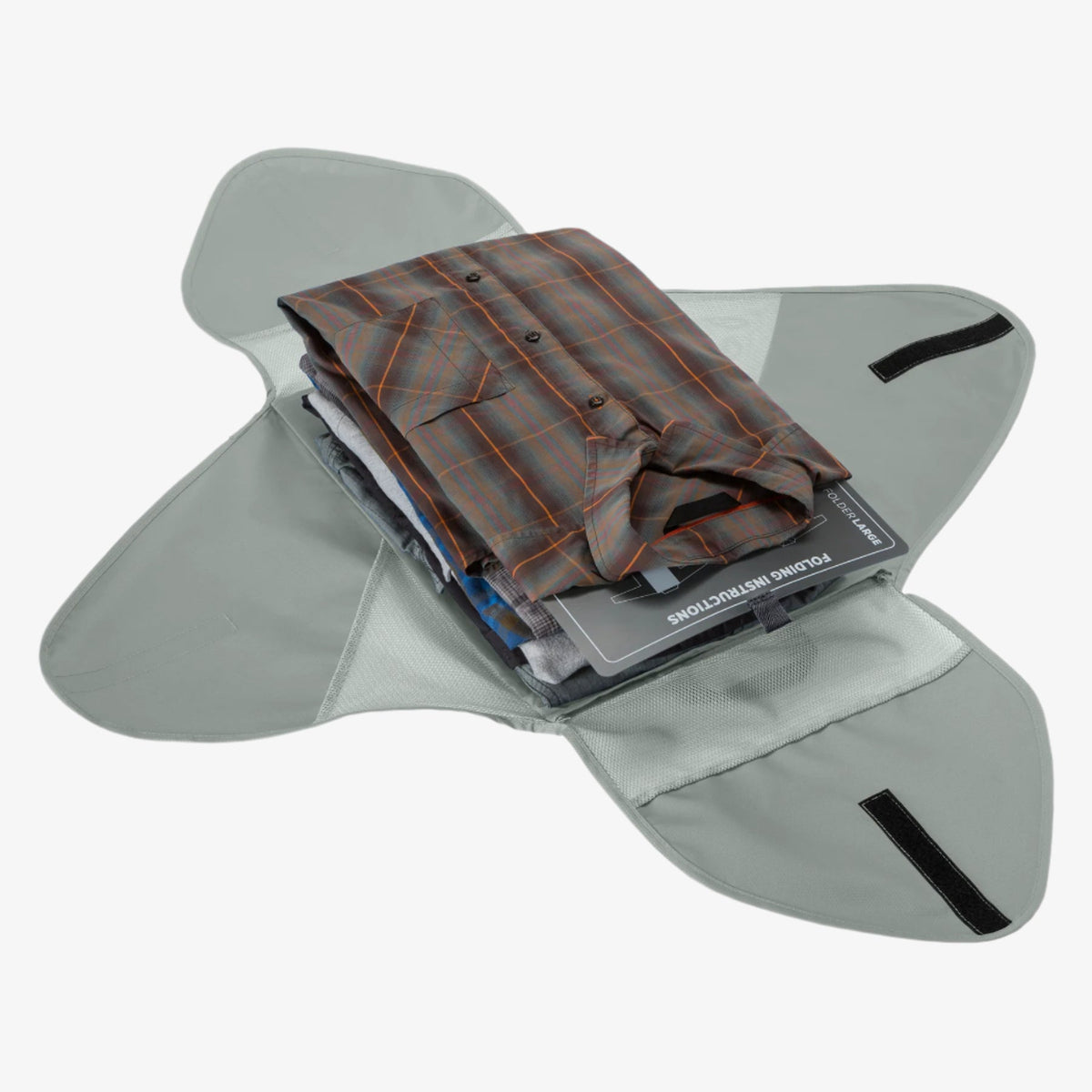 Eagle Creek Pack-It Reveal Garment Folder L in Storm Grey — back view # color_Storm Grey