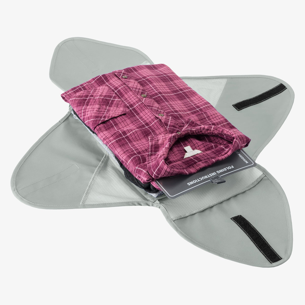Eagle Creek Pack-It Reveal Garment Folder M in Storm Grey — back view # color_Storm Grey