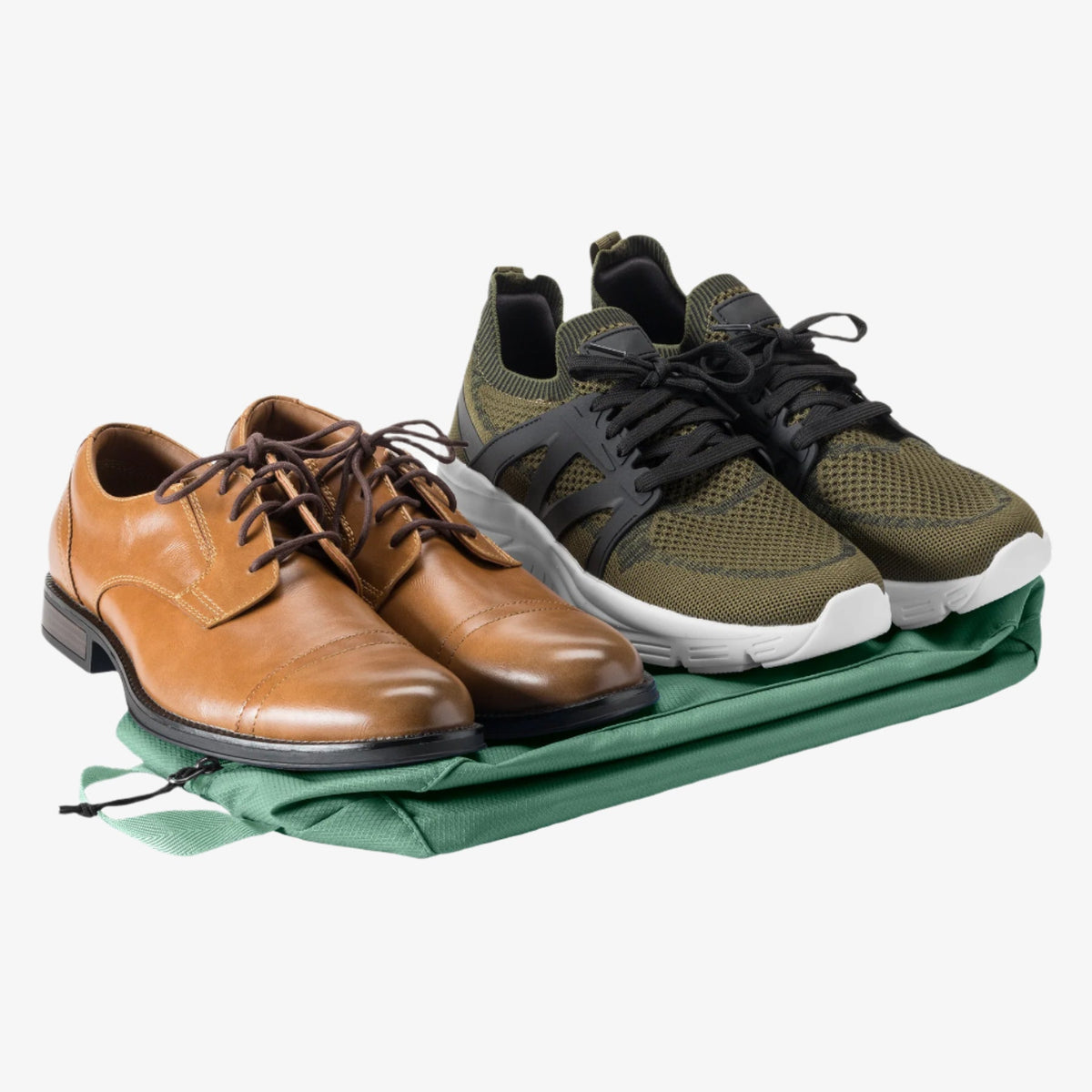 Eagle Creek Pack-It Reveal Multi Shoe Packing Cube in Willow Green — back view # color_Willow Green