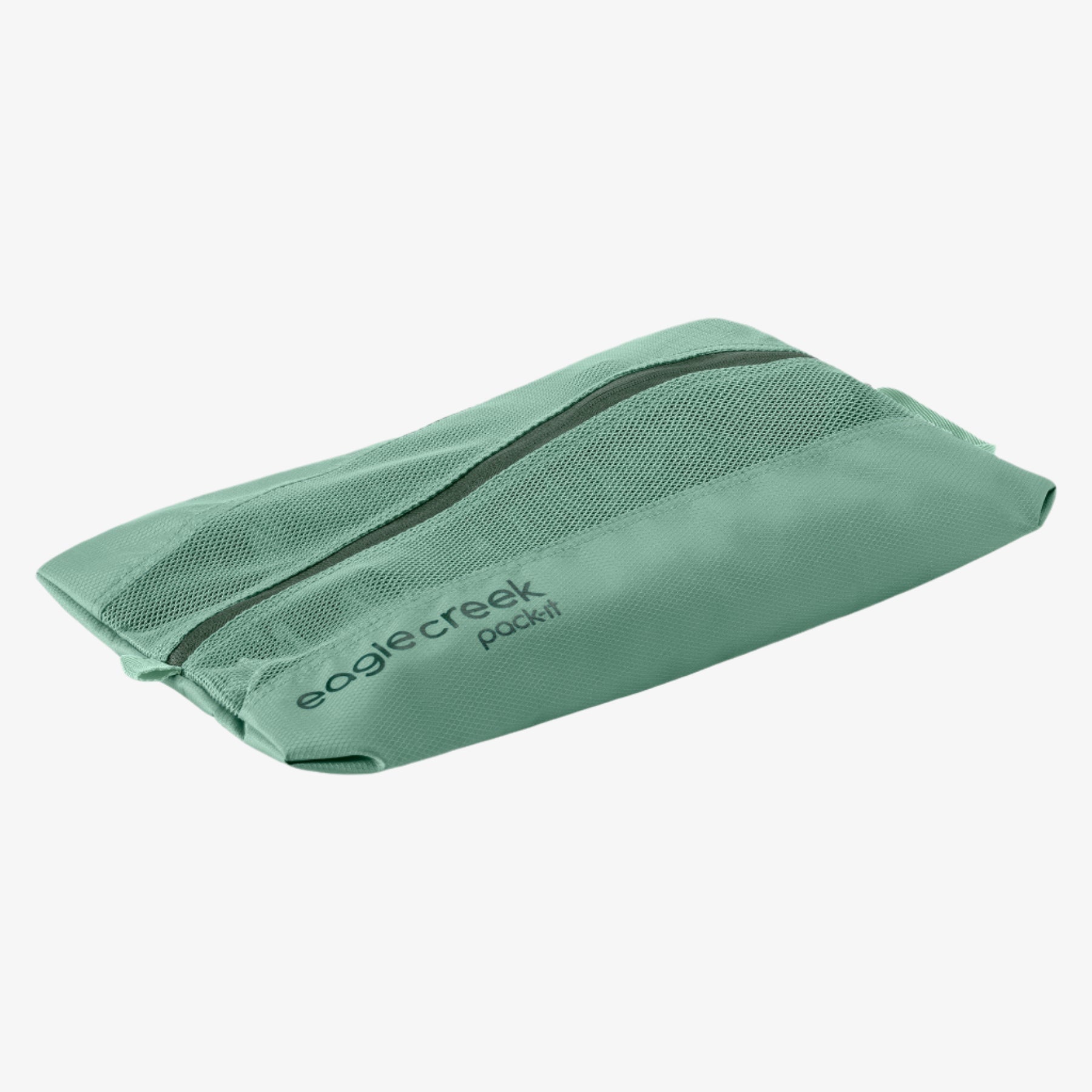 Eagle Creek Pack-It Reveal Shoe Sack in Willow Green — angle view 4