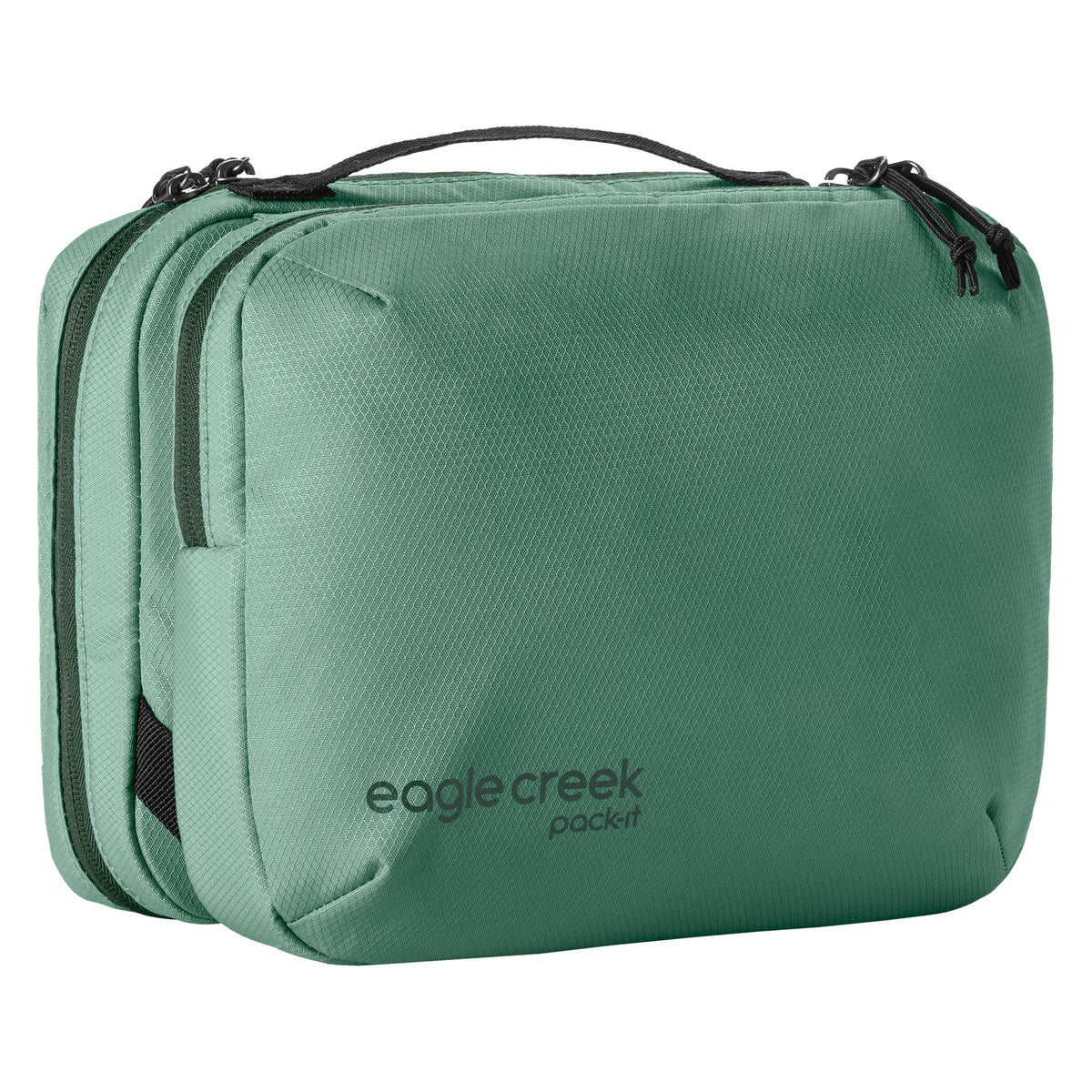 Eagle Creek Pack-It Trifold Toiletry Bag in Willow Green — front view # color_Willow Green