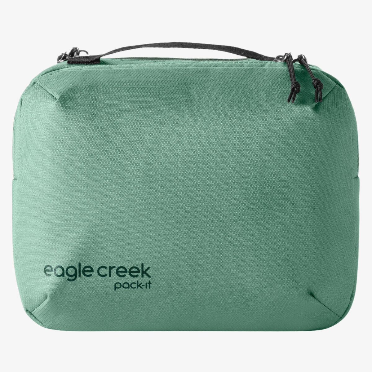 Eagle Creek Pack-It Trifold Toiletry Bag in Willow Green — back view # color_Willow Green