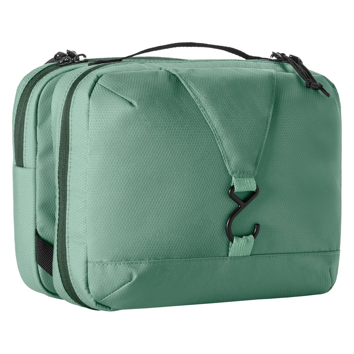Eagle Creek Pack-It Trifold Toiletry Bag in Willow Green — angle view 2 # color_Willow Green