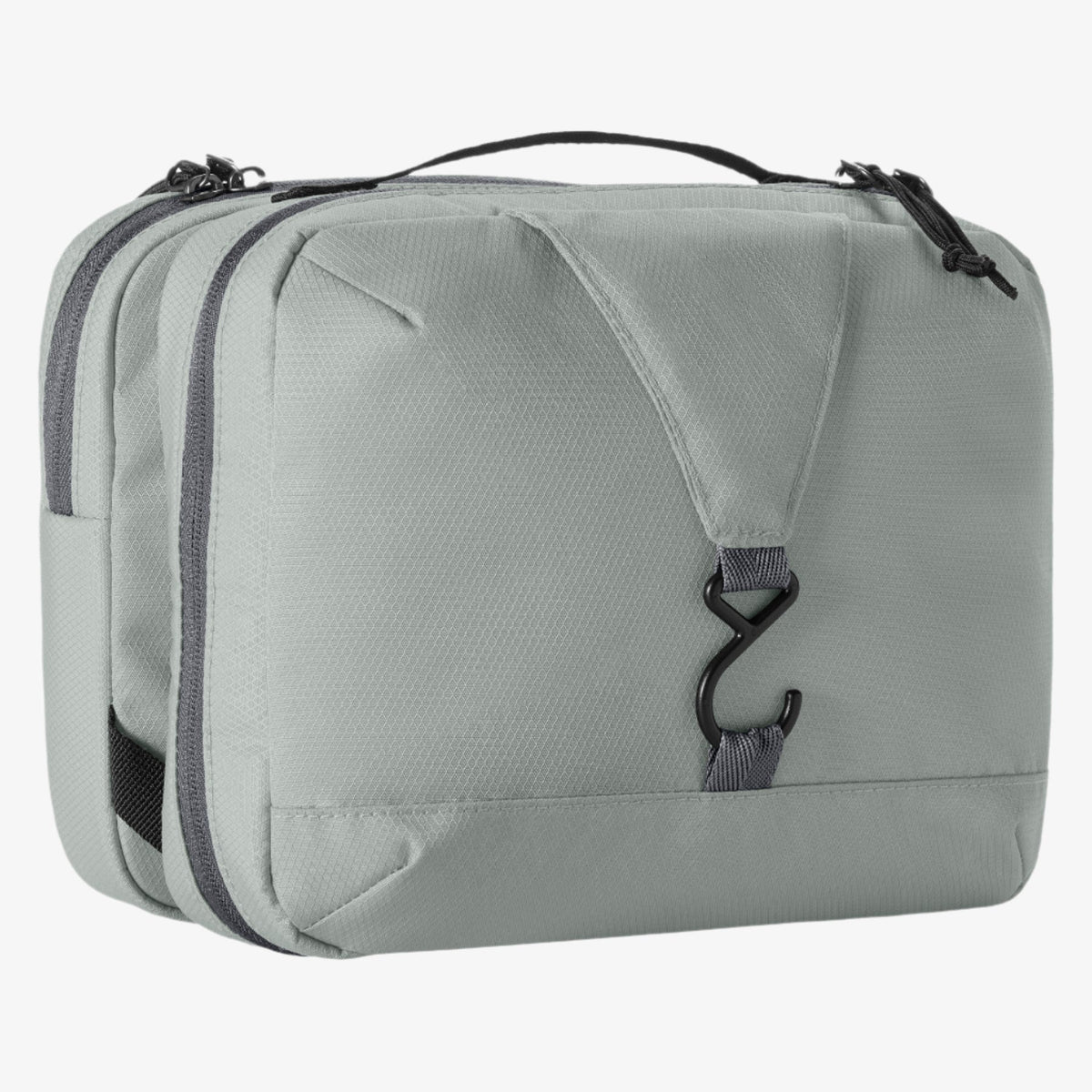 Eagle Creek Pack-It Trifold Toiletry Bag in Storm Grey — angle view 2 # color_Storm Grey