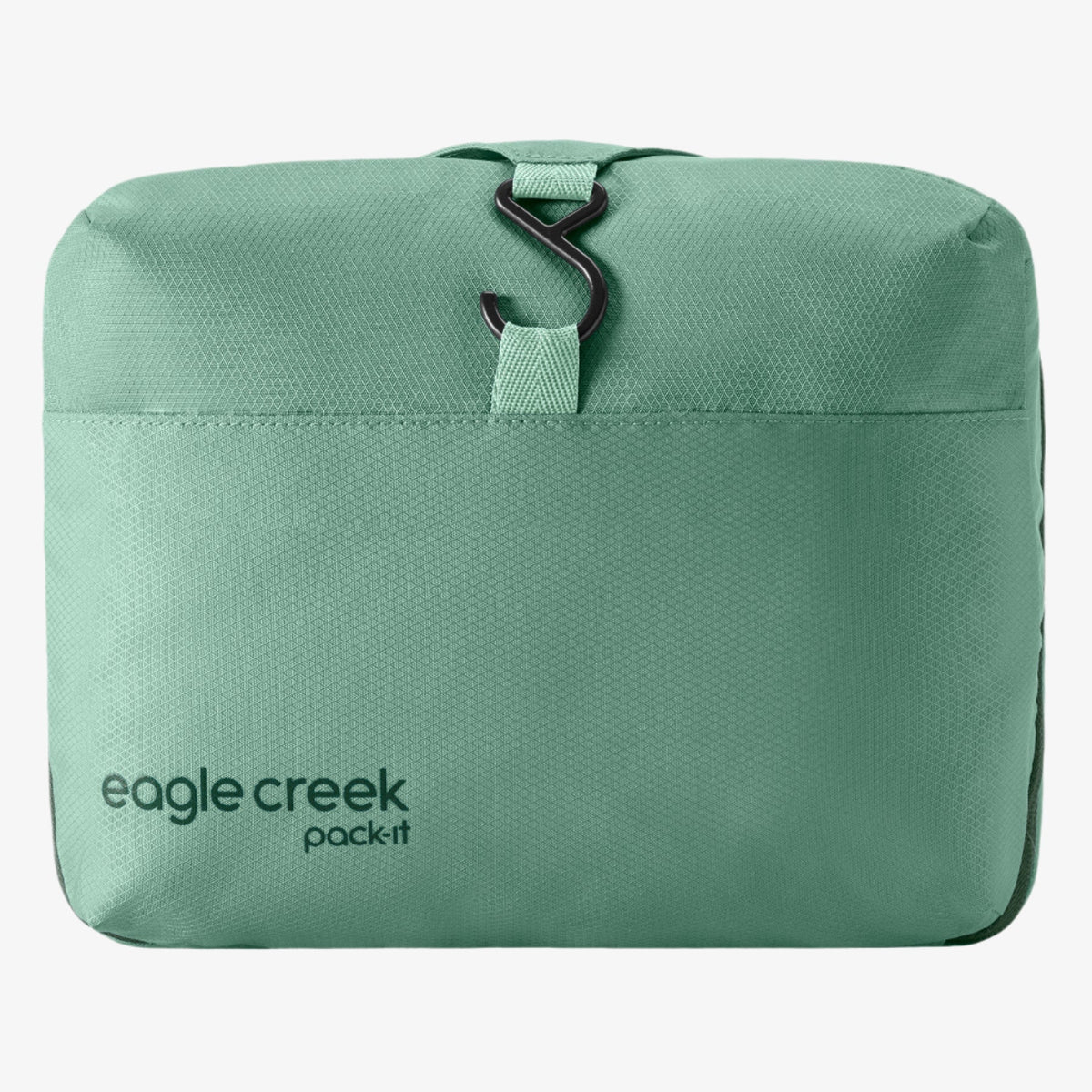 Eagle Creek Pack-It Hanging Toiletry Bag in Willow Green — back view # color_Willow Green