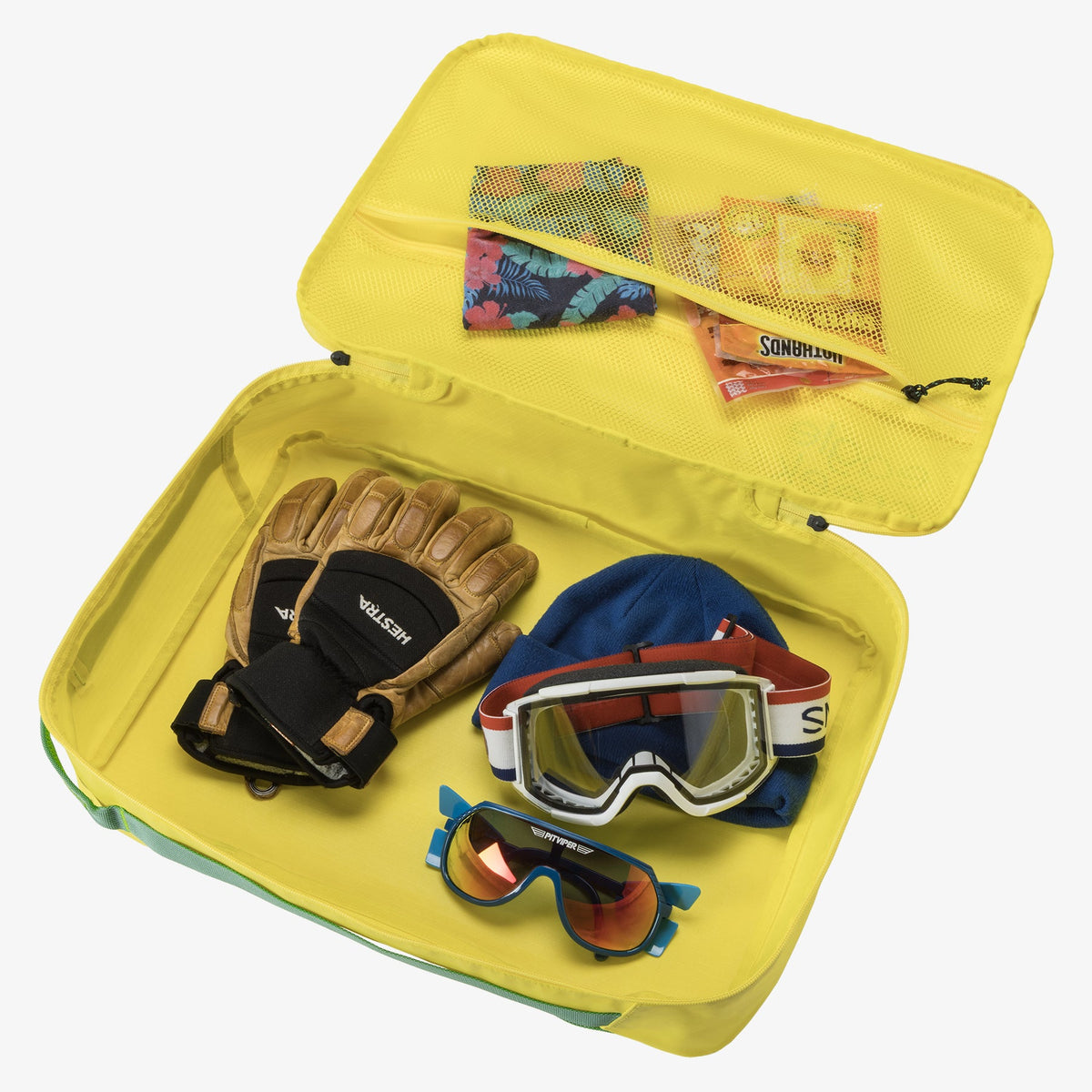 Eagle Creek Pack-It Gear Cube L in Blazing Yellow — angle view 3 # color_Blazing Yellow