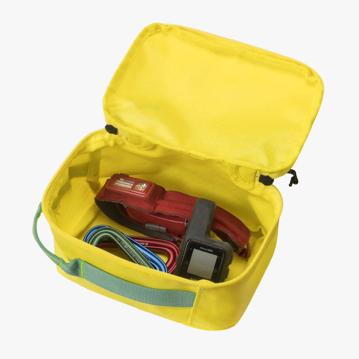 Eagle Creek Pack-It Gear Cube XS in Blazing Yellow — interior view # color_Blazing Yellow