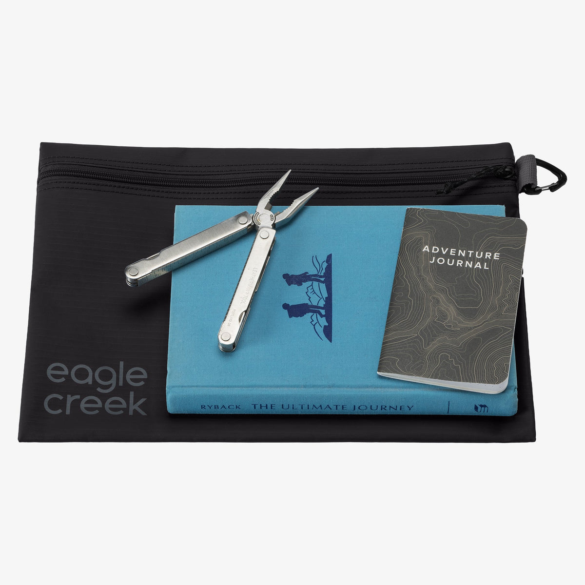 Eagle Creek Pack-It Gear Pouch M in Black — angle view 2 # color_Black