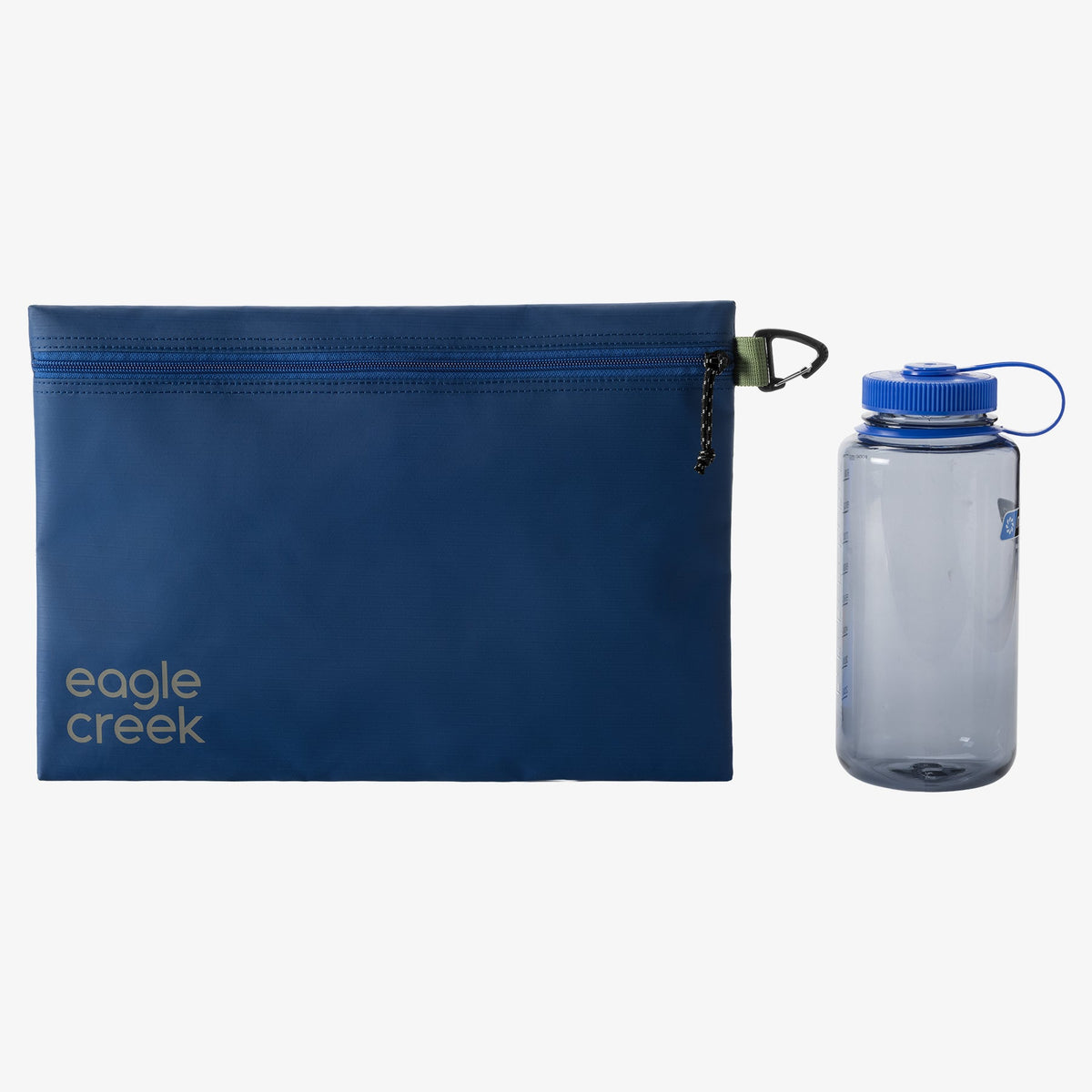 Eagle Creek Pack-It Gear Pouch M in Atlantic Blue — back view # color_Atlantic Blue