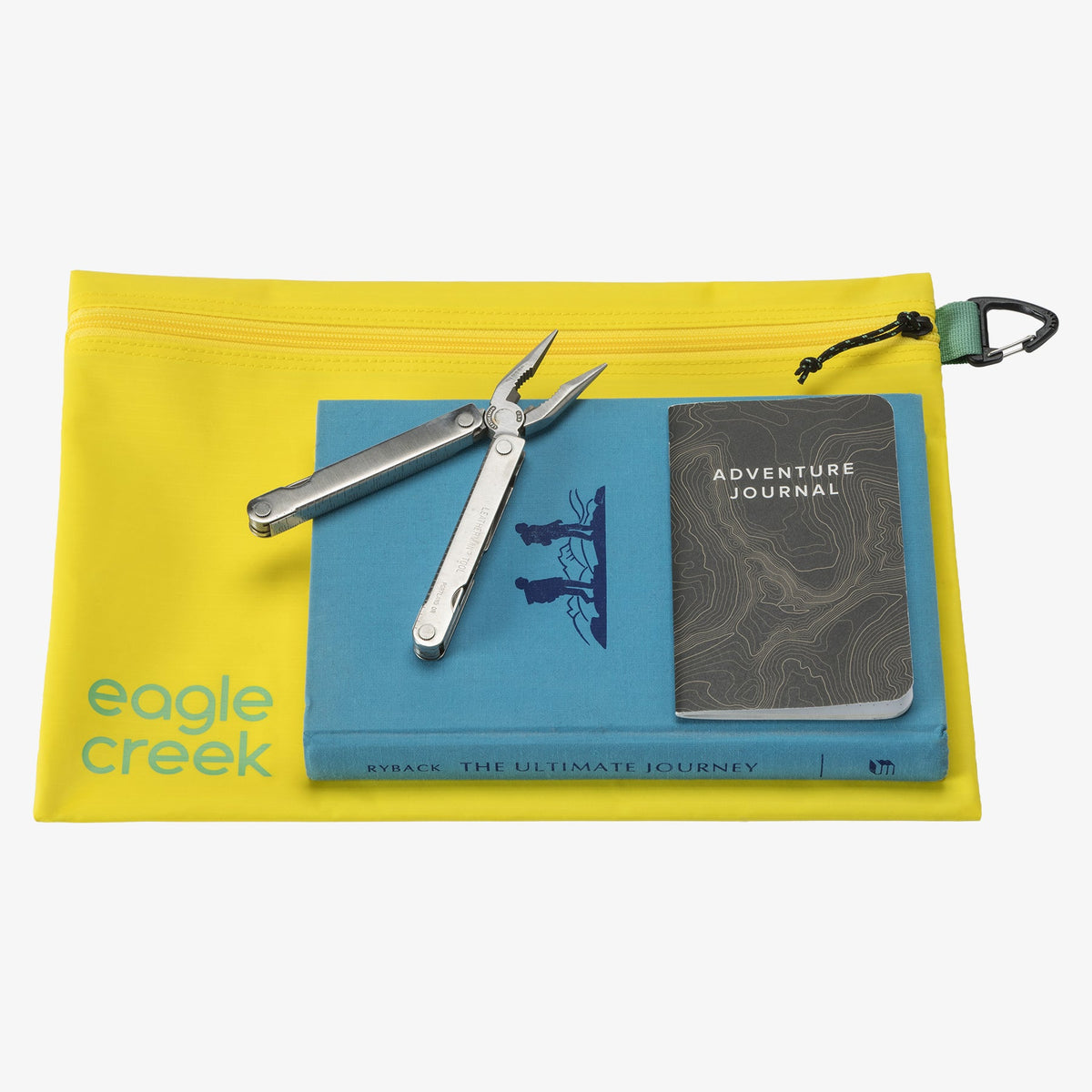 Eagle Creek Pack-It Gear Pouch M in Blazing Yellow — angle view 3 # color_Blazing Yellow