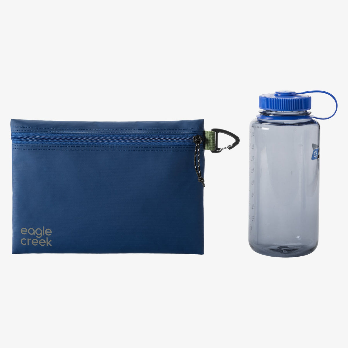 Eagle Creek Pack-It Gear Pouch S in Atlantic Blue — back view # color_Atlantic Blue