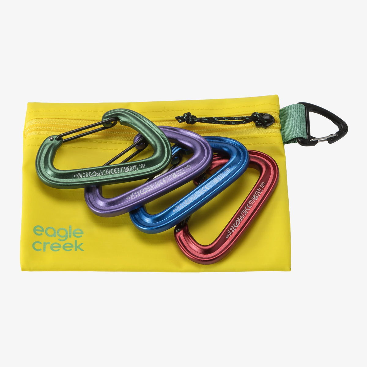 Eagle Creek Pack-It Gear Pouch XS in Blazing Yellow — angle view 2 # color_Blazing Yellow