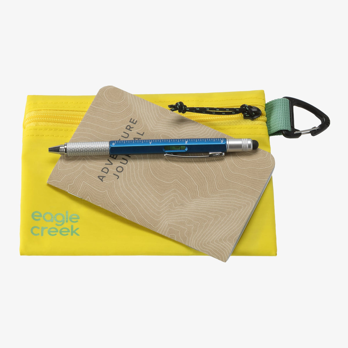 Eagle Creek Pack-It Gear Pouch XS in Blazing Yellow — angle view 3 # color_Blazing Yellow