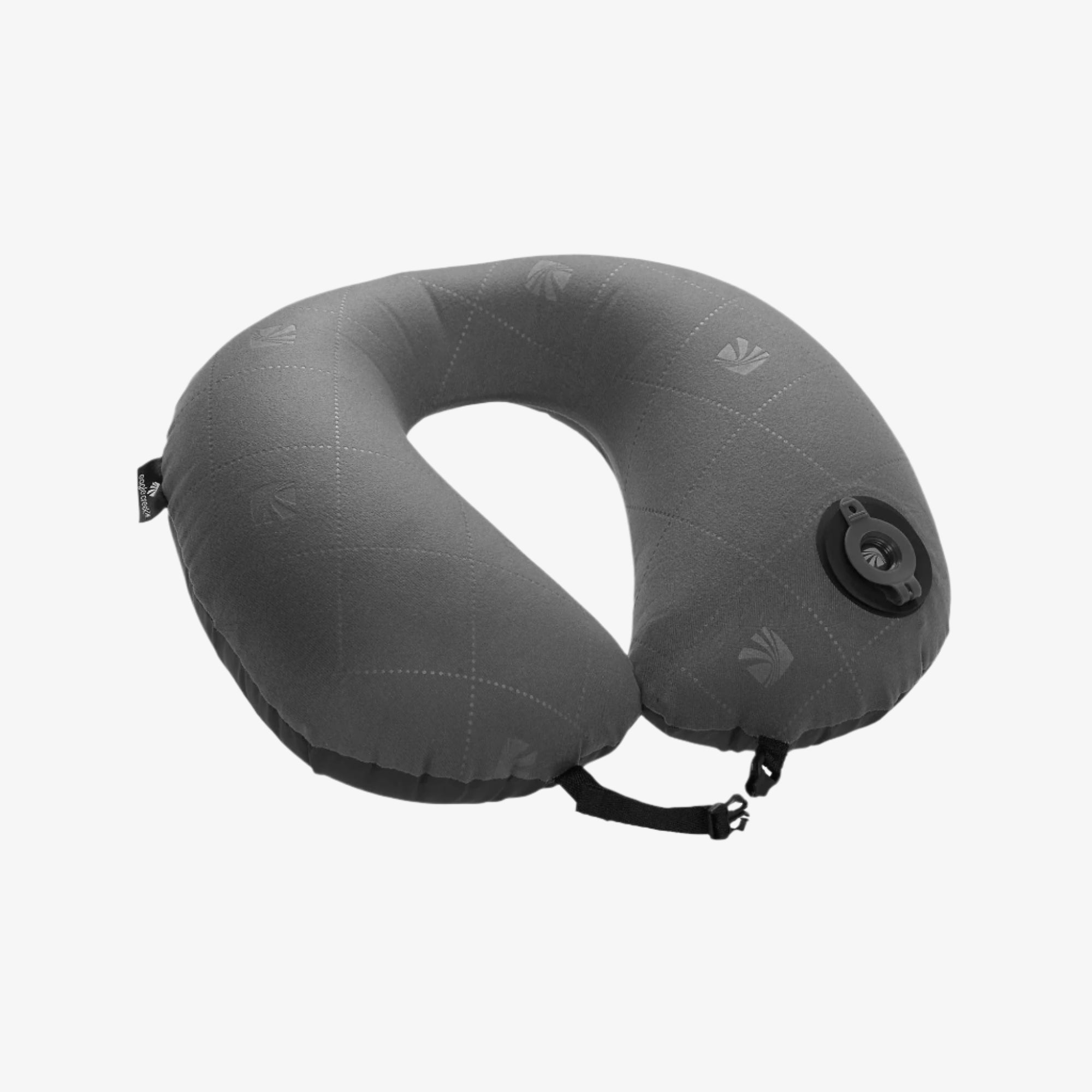 Eagle Creek Exhale Neck Pillow in Black — front view