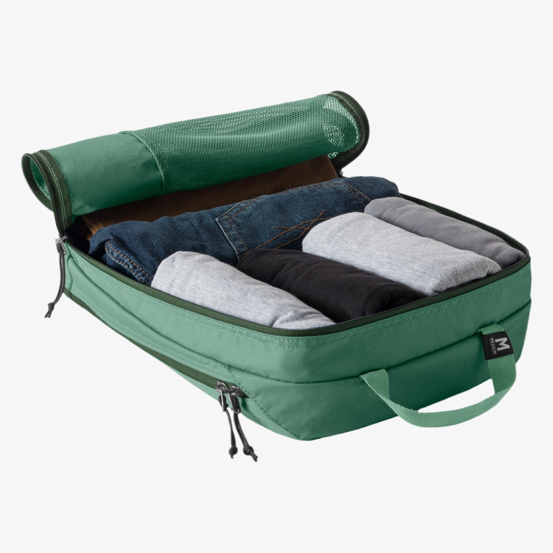 Eagle Creek Pack-It Essentials Packing Cube Set in Willow Green — angle view 3