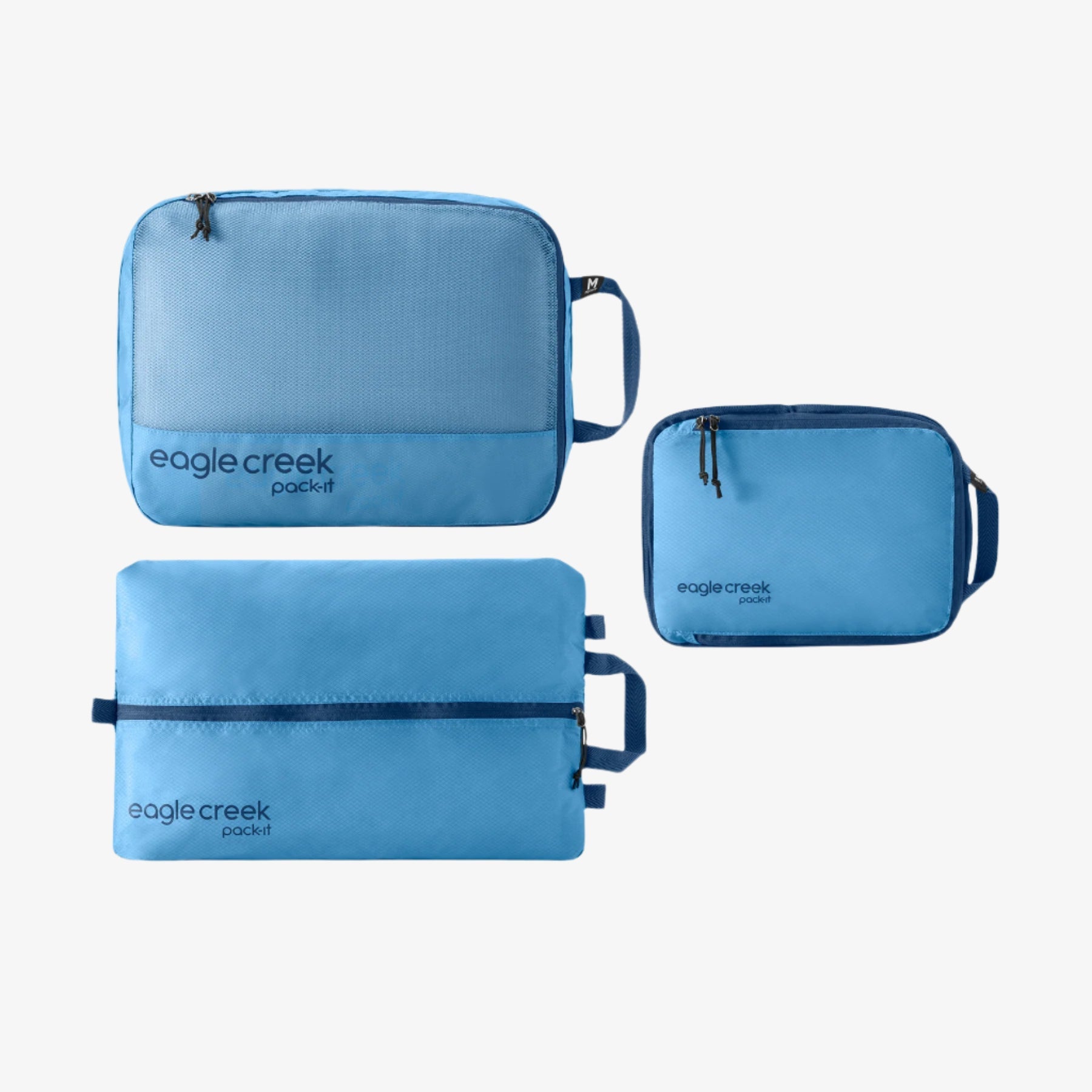 Eagle Creek Pack-It Essentials Packing Cube Set in Blue Dawn — front view
