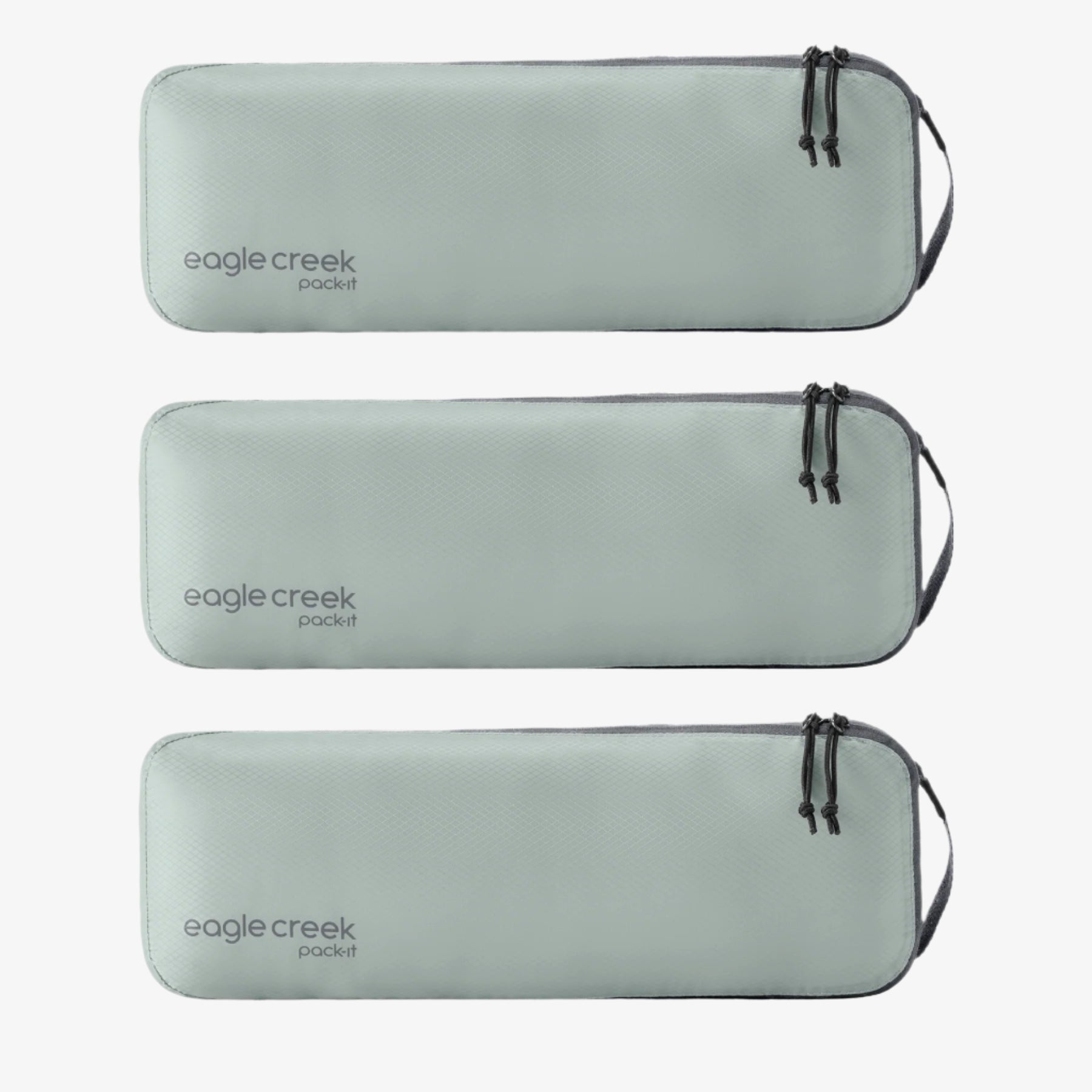 Eagle Creek Pack-It Isolate Slim Packing Cube Set in Storm Grey — front view