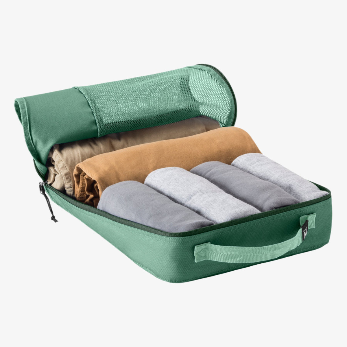 Eagle Creek Pack-It Reveal Packing Cube Set in Willow Green — angle view 3 # color_Willow Green