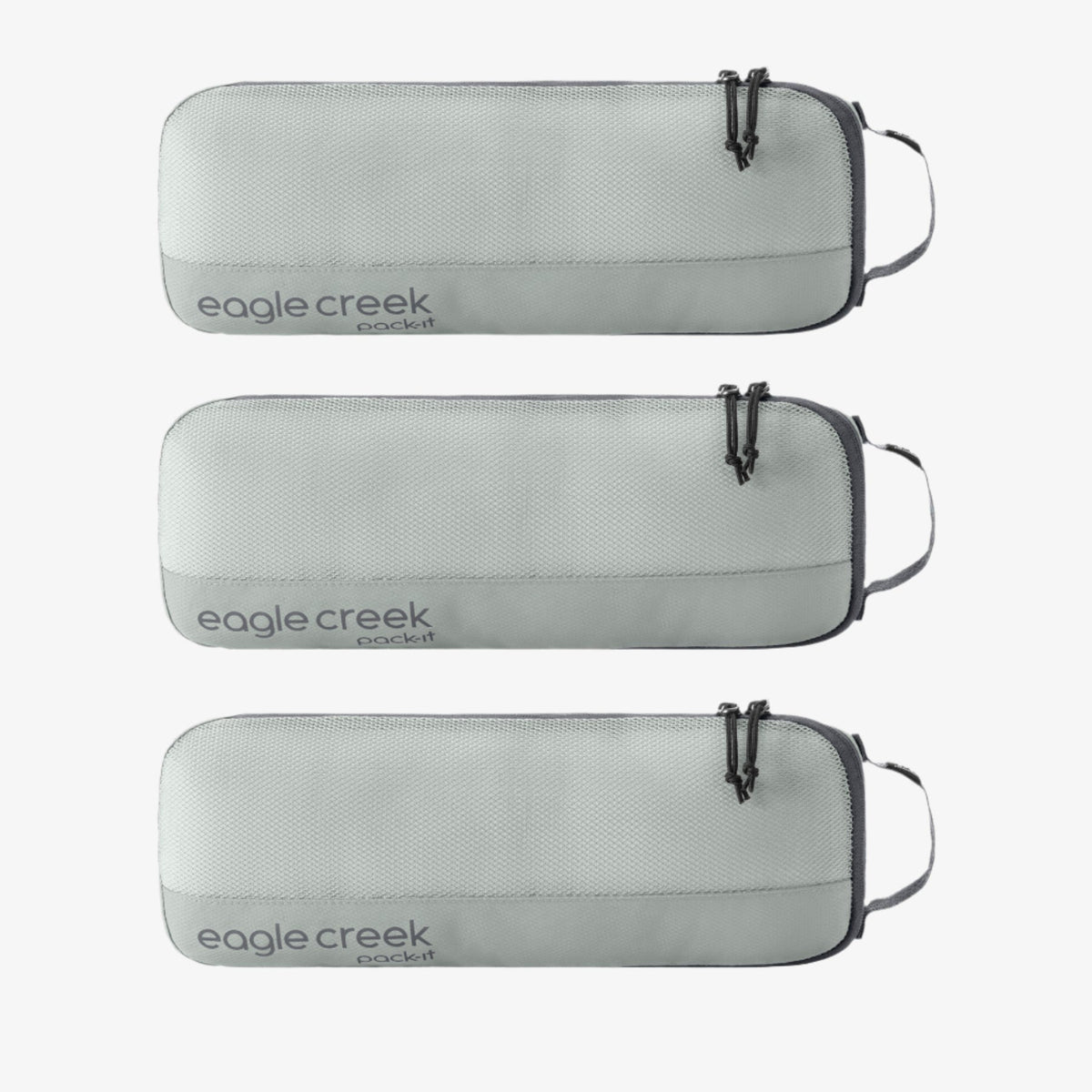 Eagle Creek Pack-It Reveal Slim Packing Cube Set in Storm Grey — front view # color_Storm Grey