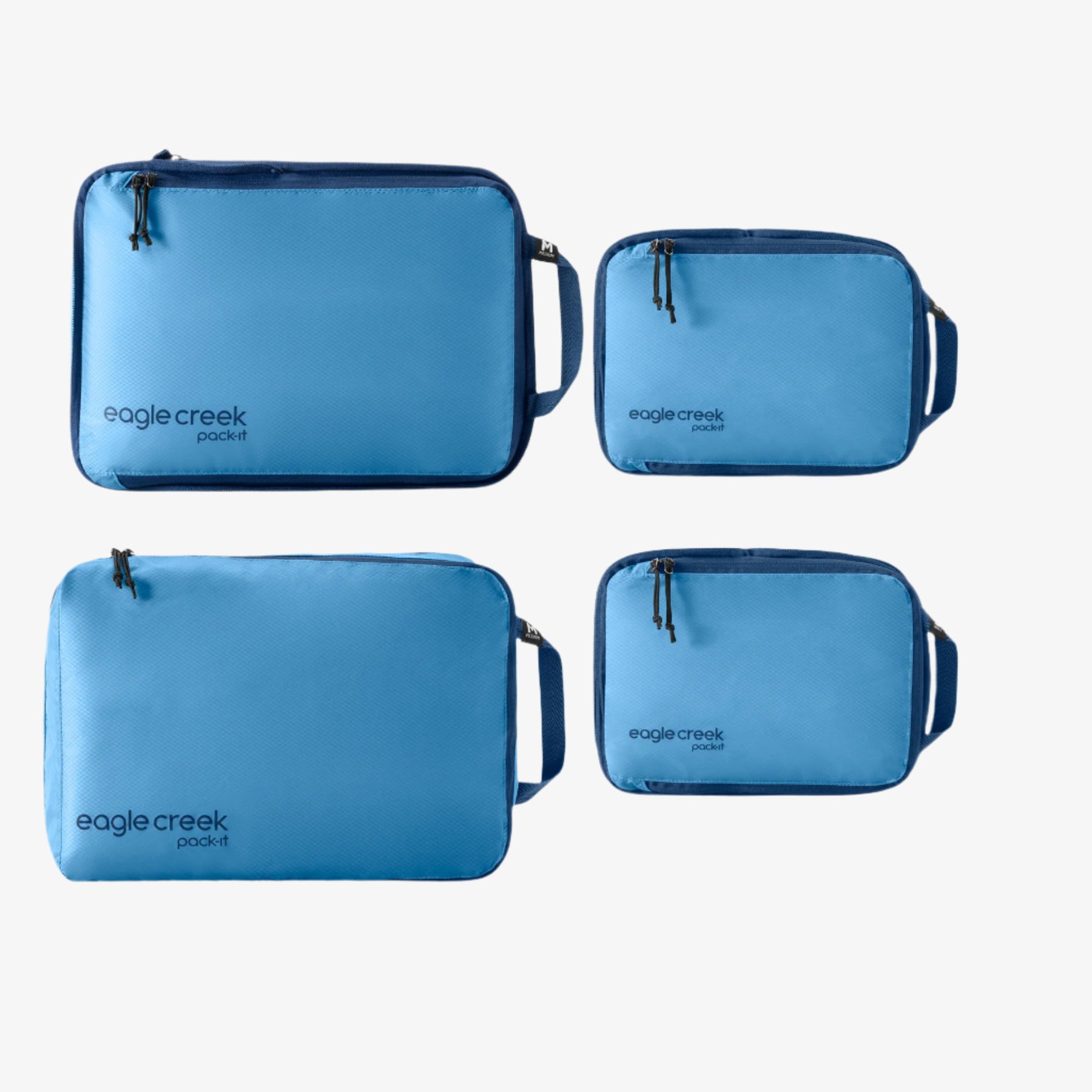 Eagle Creek Pack-It Isolate Carry-On Packing Cube Set in Blue Dawn — front view # color_Blue Dawn