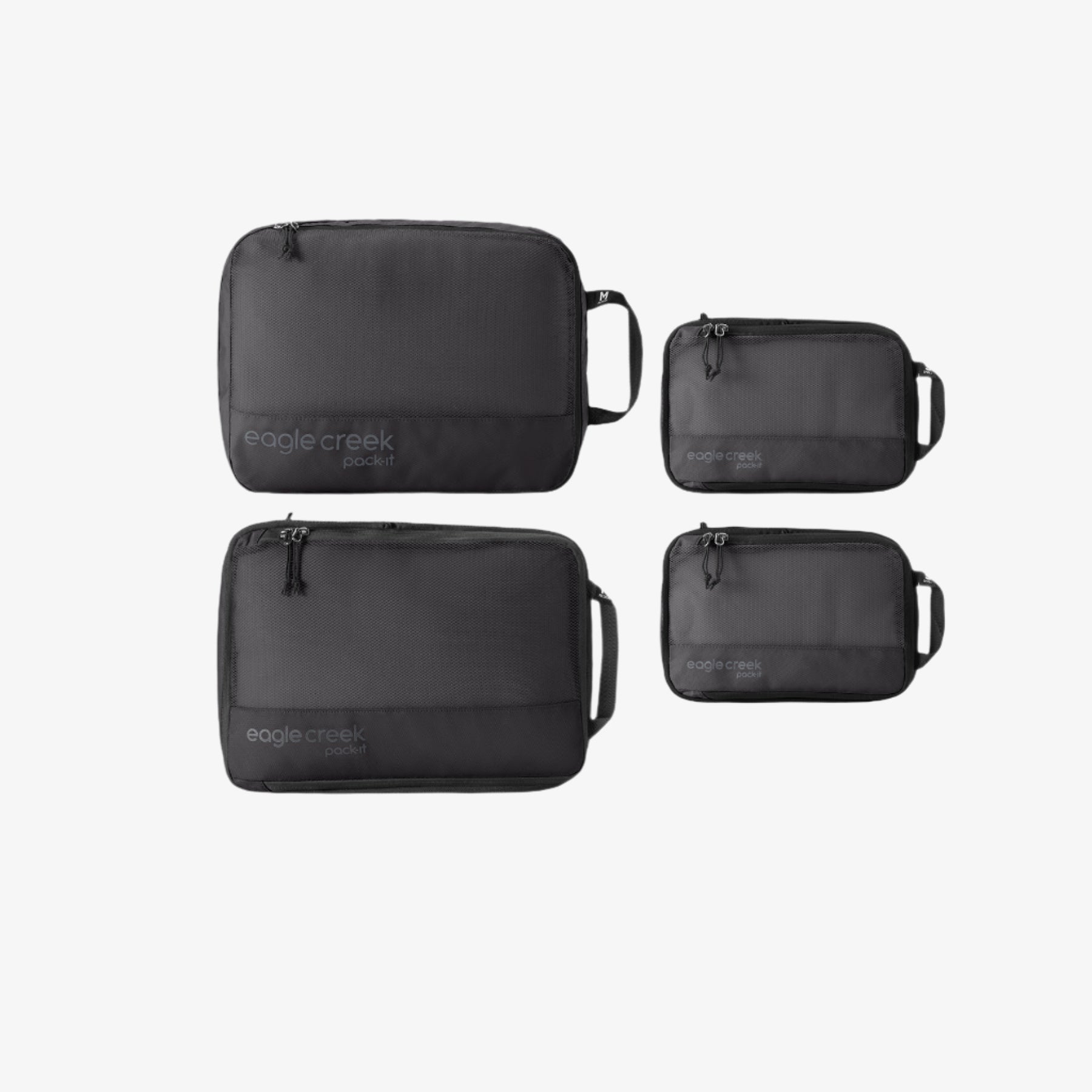 Eagle Creek Pack-It Reveal Carry-On Packing Cube Set in Black — front view