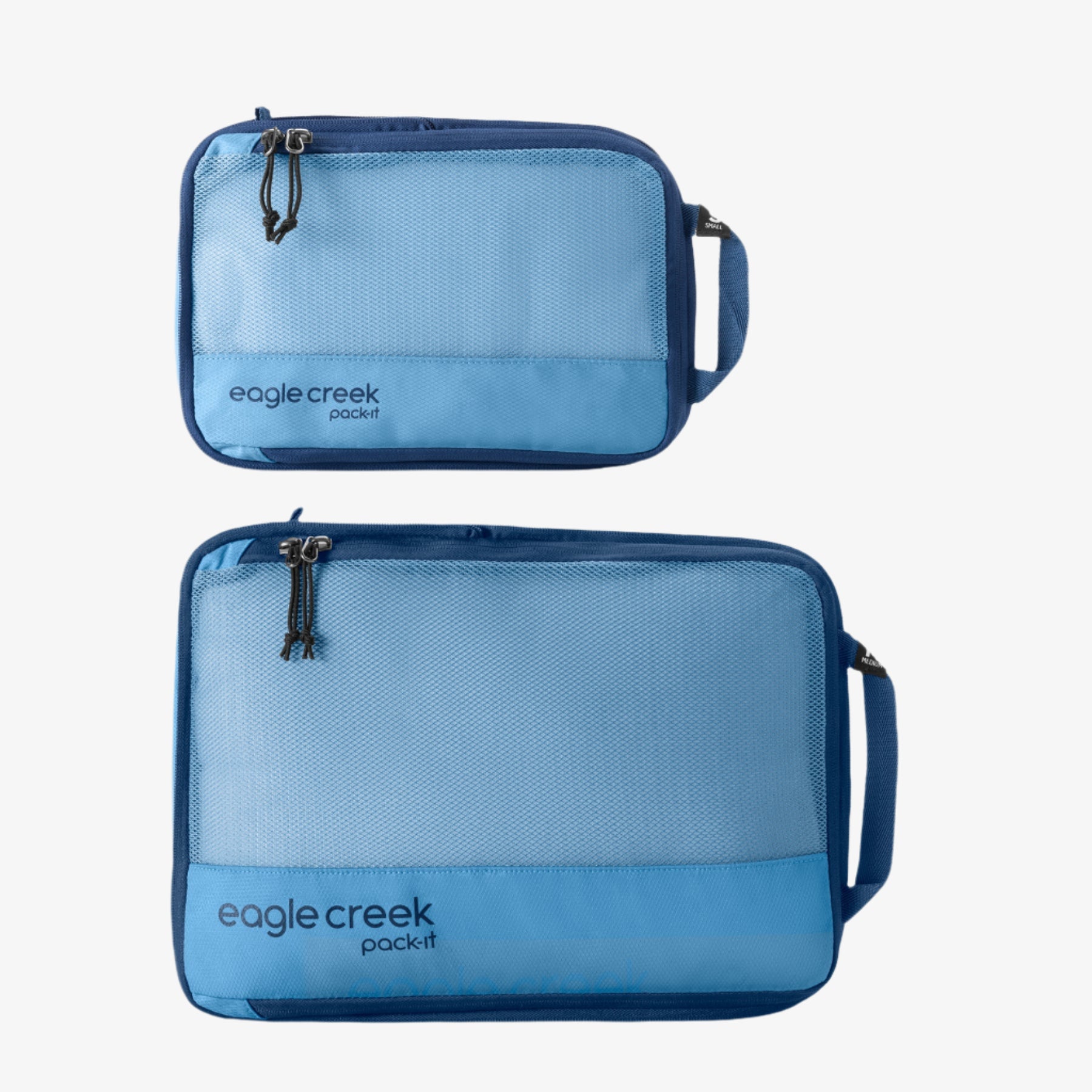 Eagle Creek Pack-It Reveal Compression Cube Set in Blue Dawn — front view