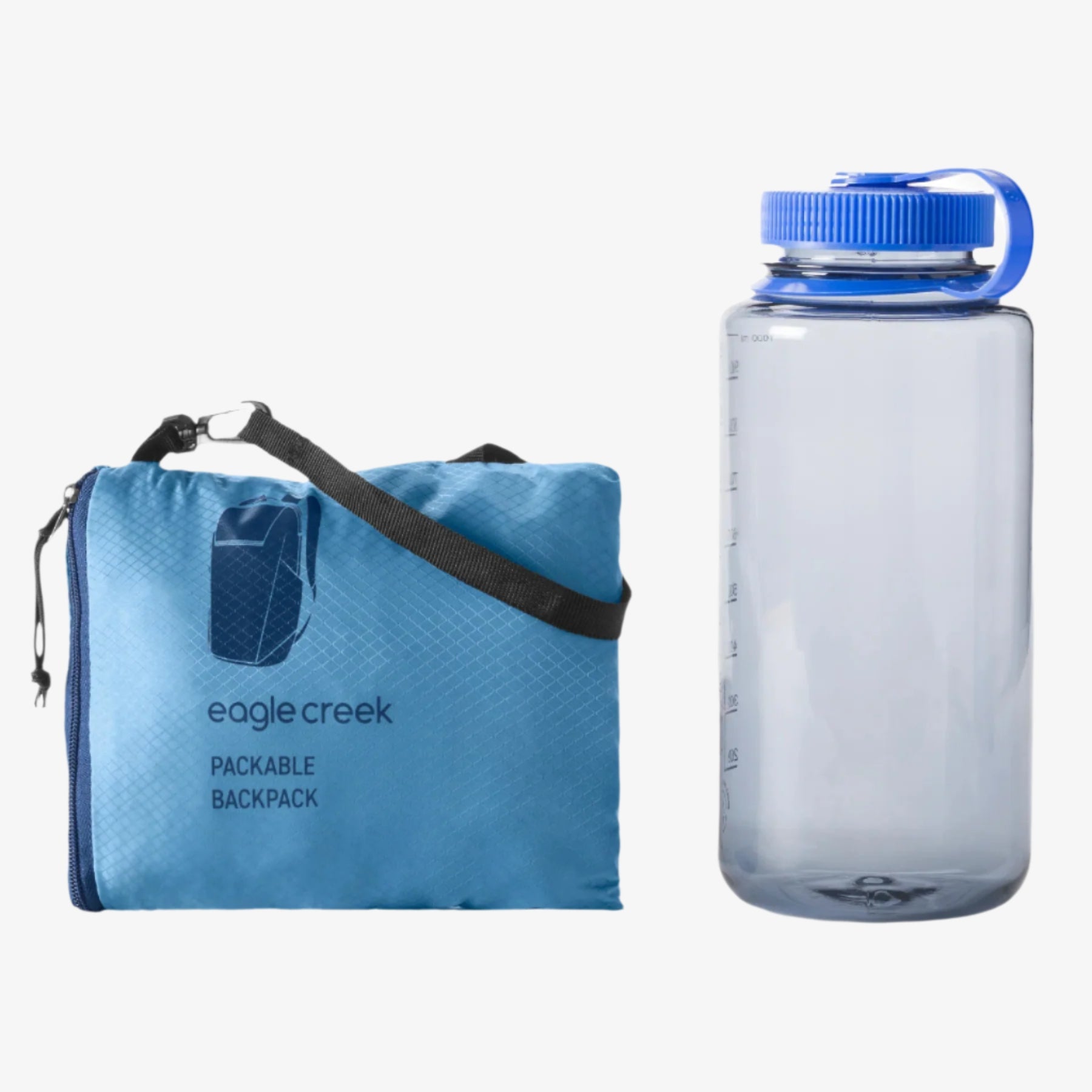 Eagle Creek Packable Backpack in Blue Dawn — angle view 3
