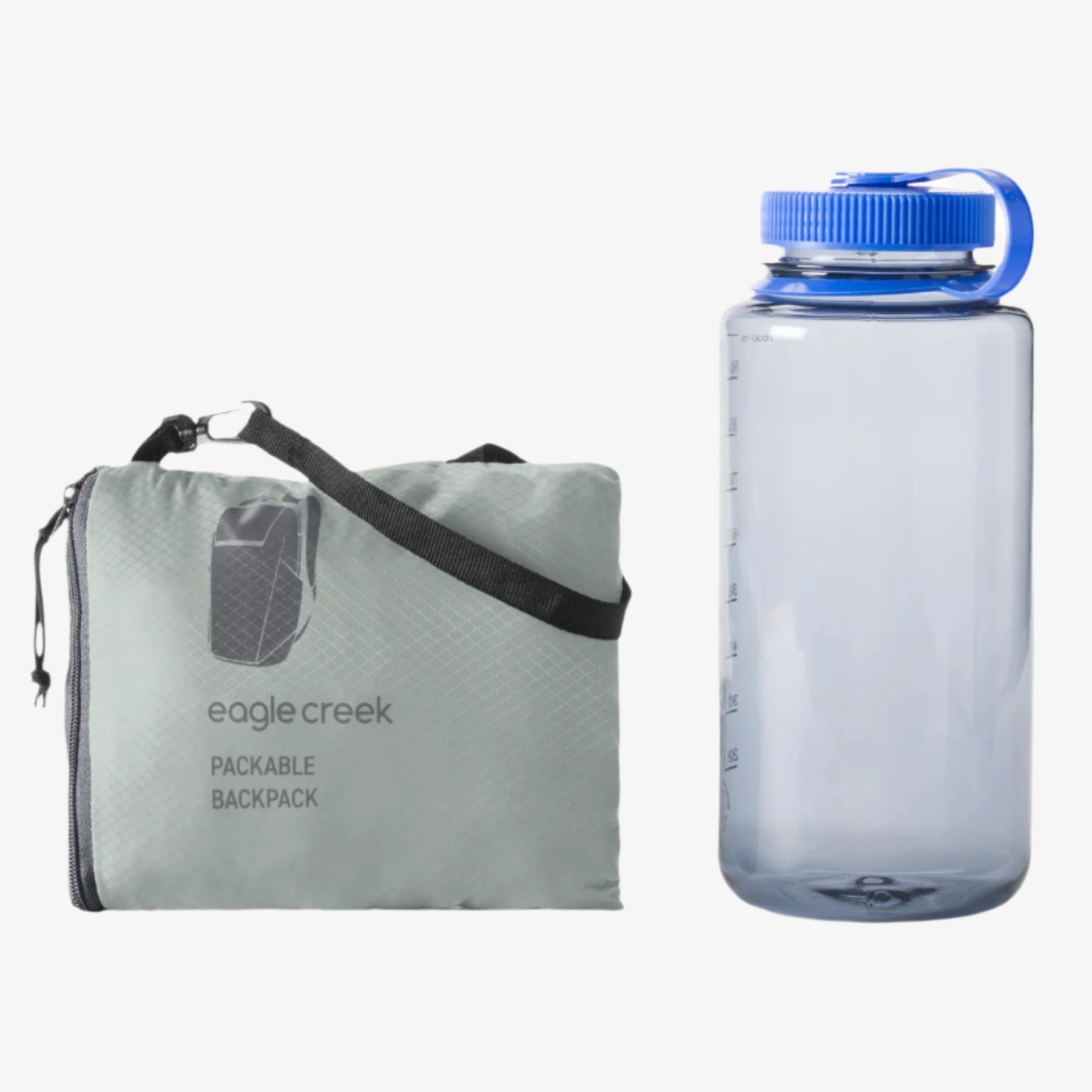 Eagle Creek Packable Backpack in Storm Grey — angle view 3