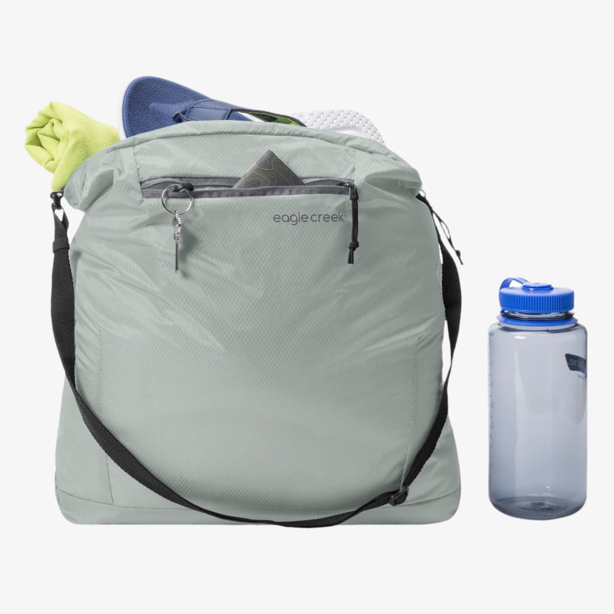 Eagle Creek Packable Tote Bag in Storm Grey — angle view 2 # color_Storm Grey