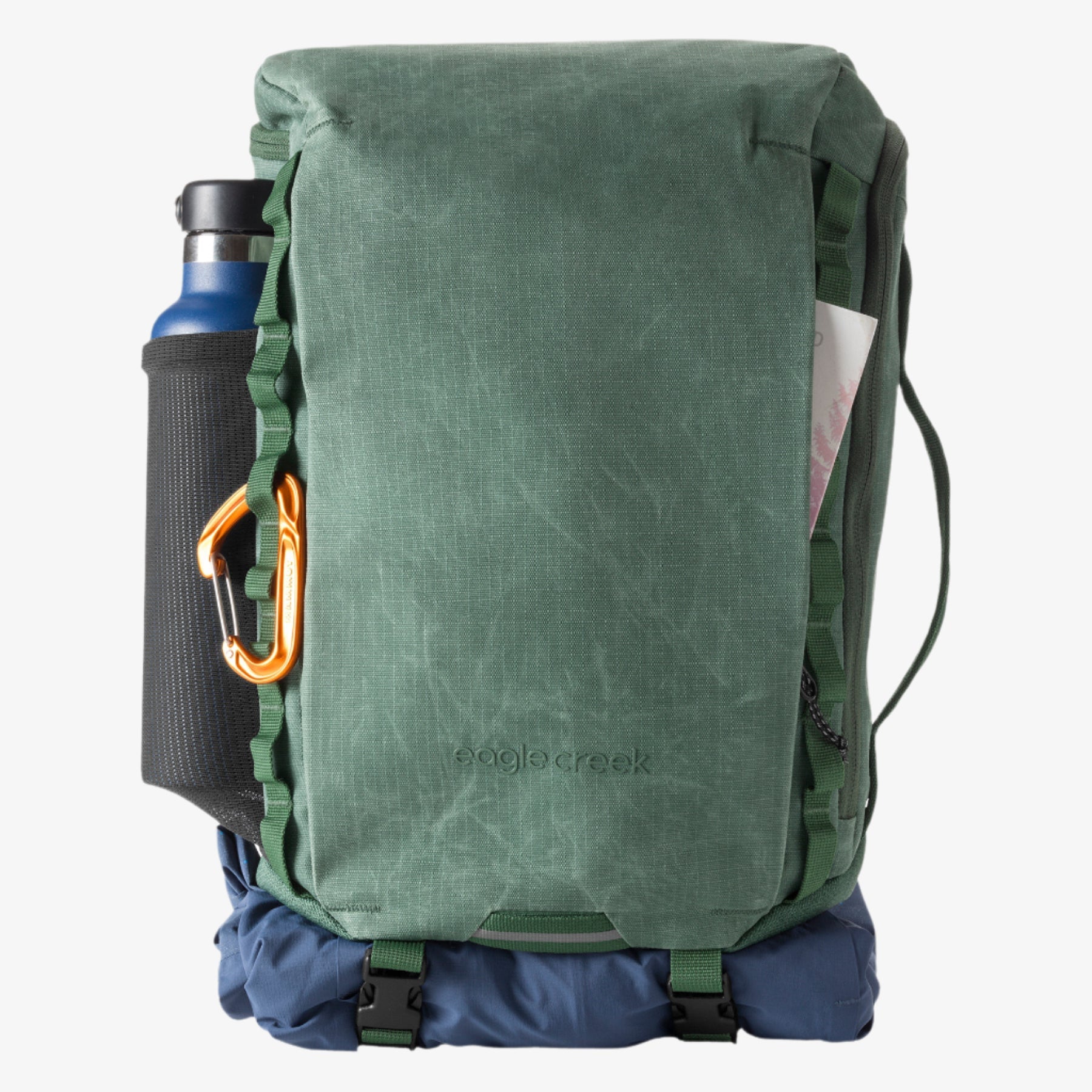 Eagle Creek Explore Sling Pack in Grass Green — interior view