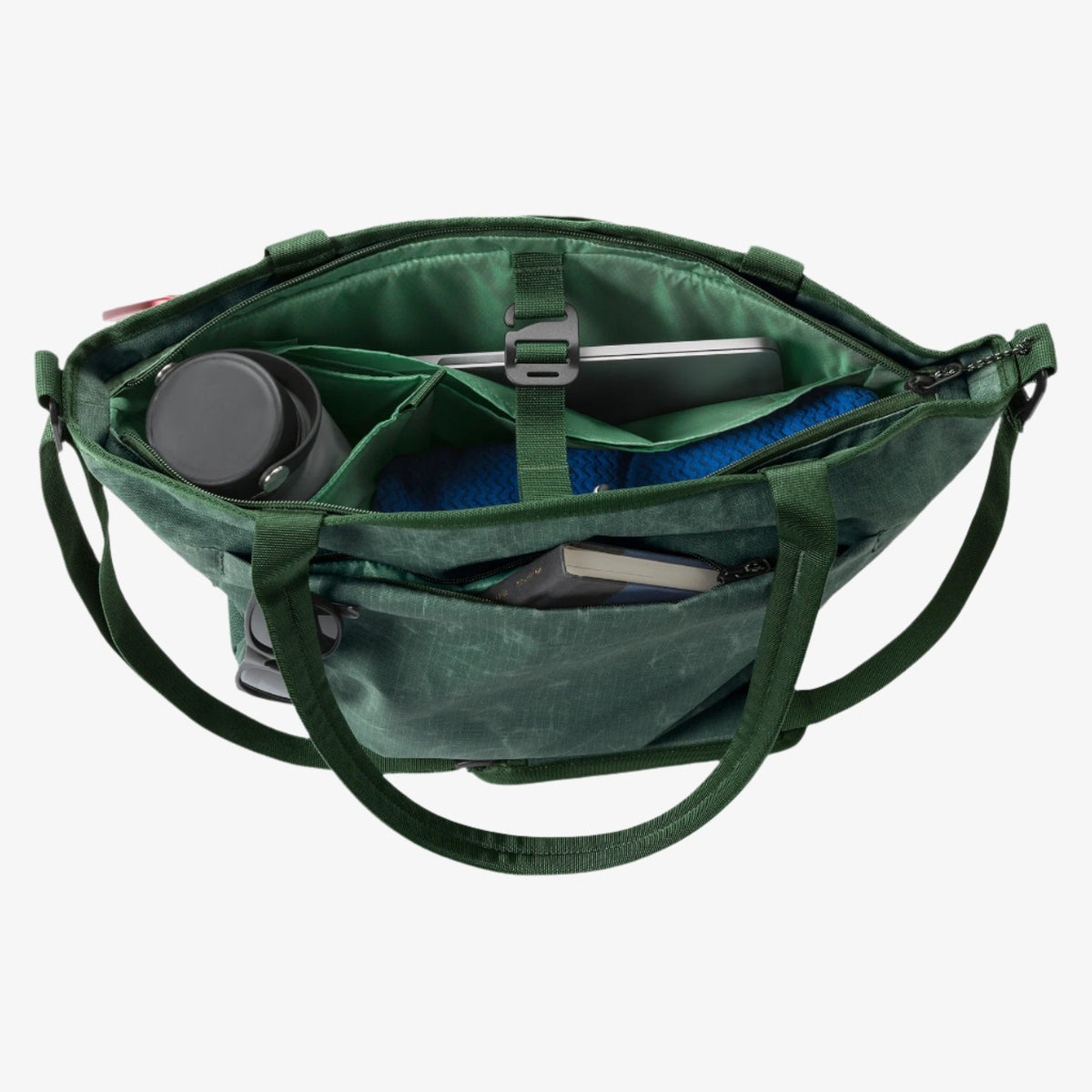 Eagle Creek Explore Tote Bag in Grass Green — angle view 3 # color_Grass Green
